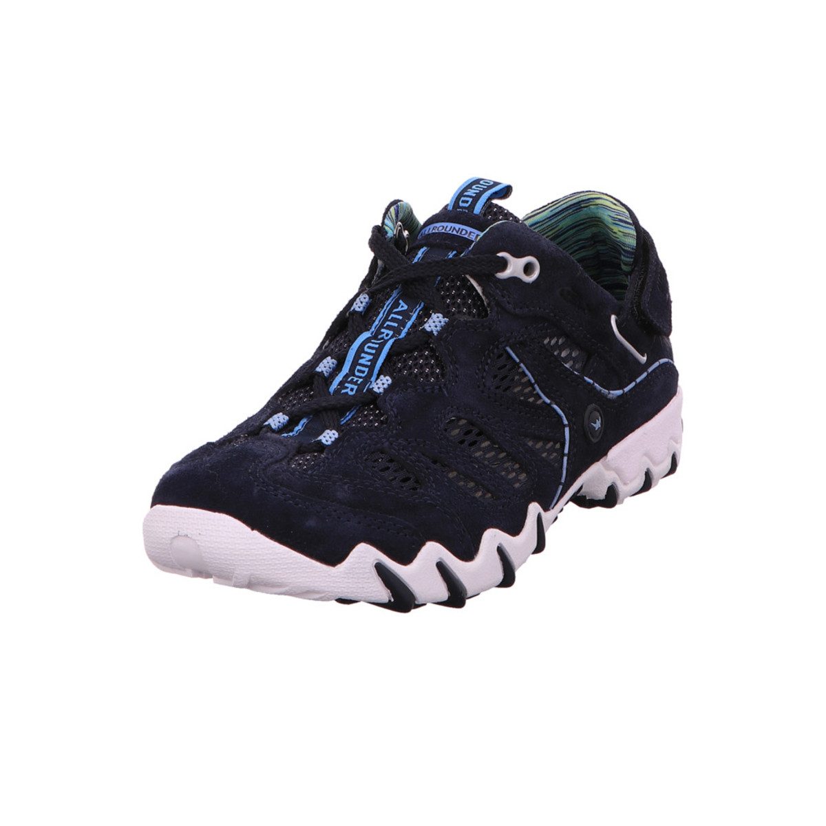 Freizeit Schnürer für Damen in blau Sneaker