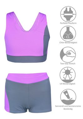 Aquarti Schwimmanzug Aquarti Mädchen Sport Bikini - Racerback Bustier & Badehose