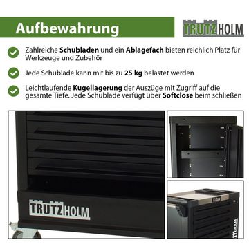 TRUTZHOLM Werkstattwagen Werkstattwagen 249-tlg. bestückt h97xb85xt46 schwarz Werkzeugwagen, auf Rollen