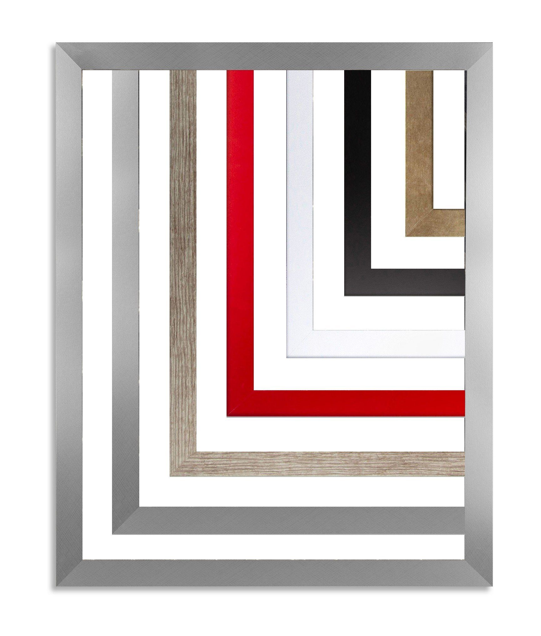 myposterframe Einzelrahmen Rahmen Maia, (1 Stück), 50x60 cm, Alu gebürstet, günstig online kaufen