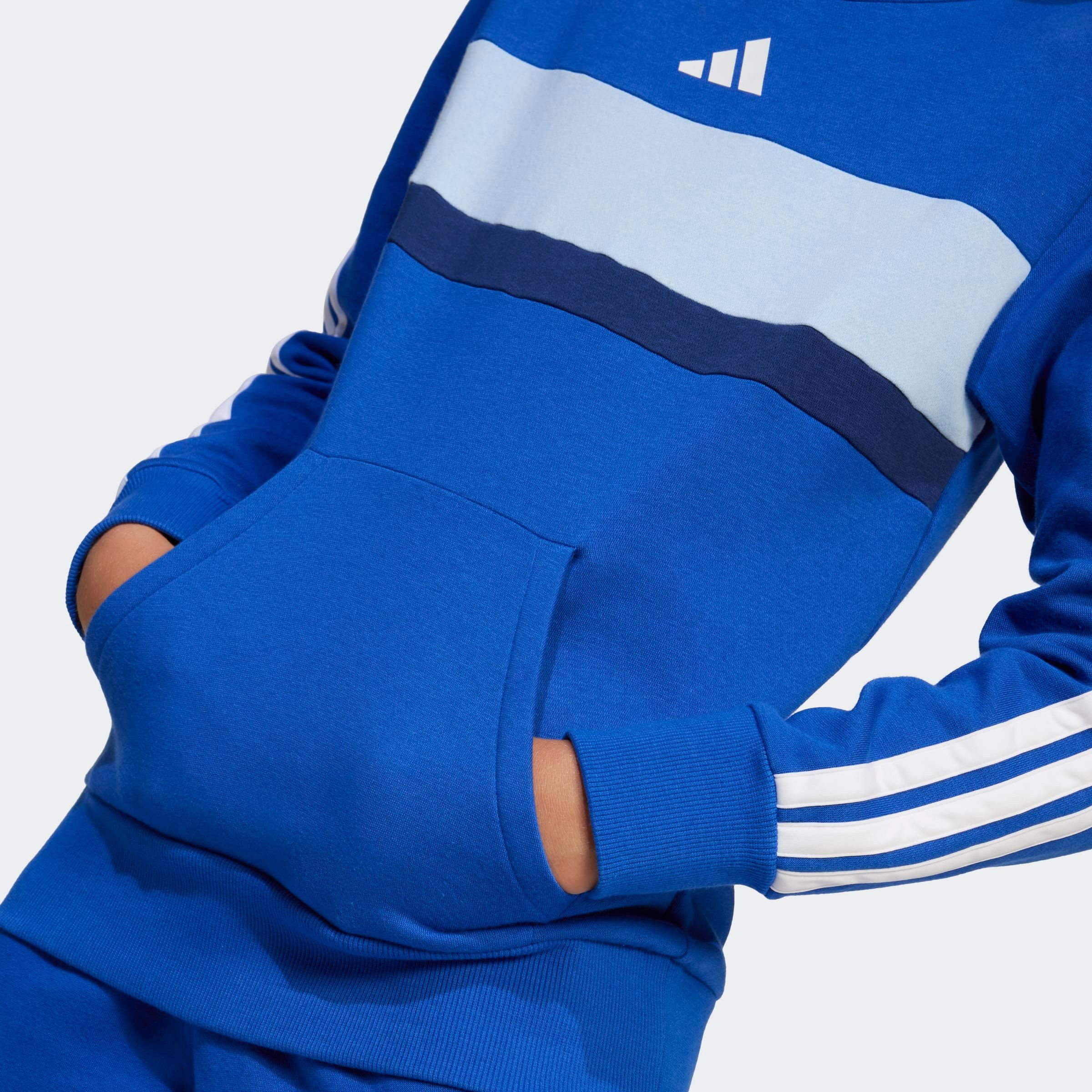 adidas Sportswear Kapuzensweatshirt J 3S TIB FL HD mit Rundhals, ohne Verschluss, in normaler Länge