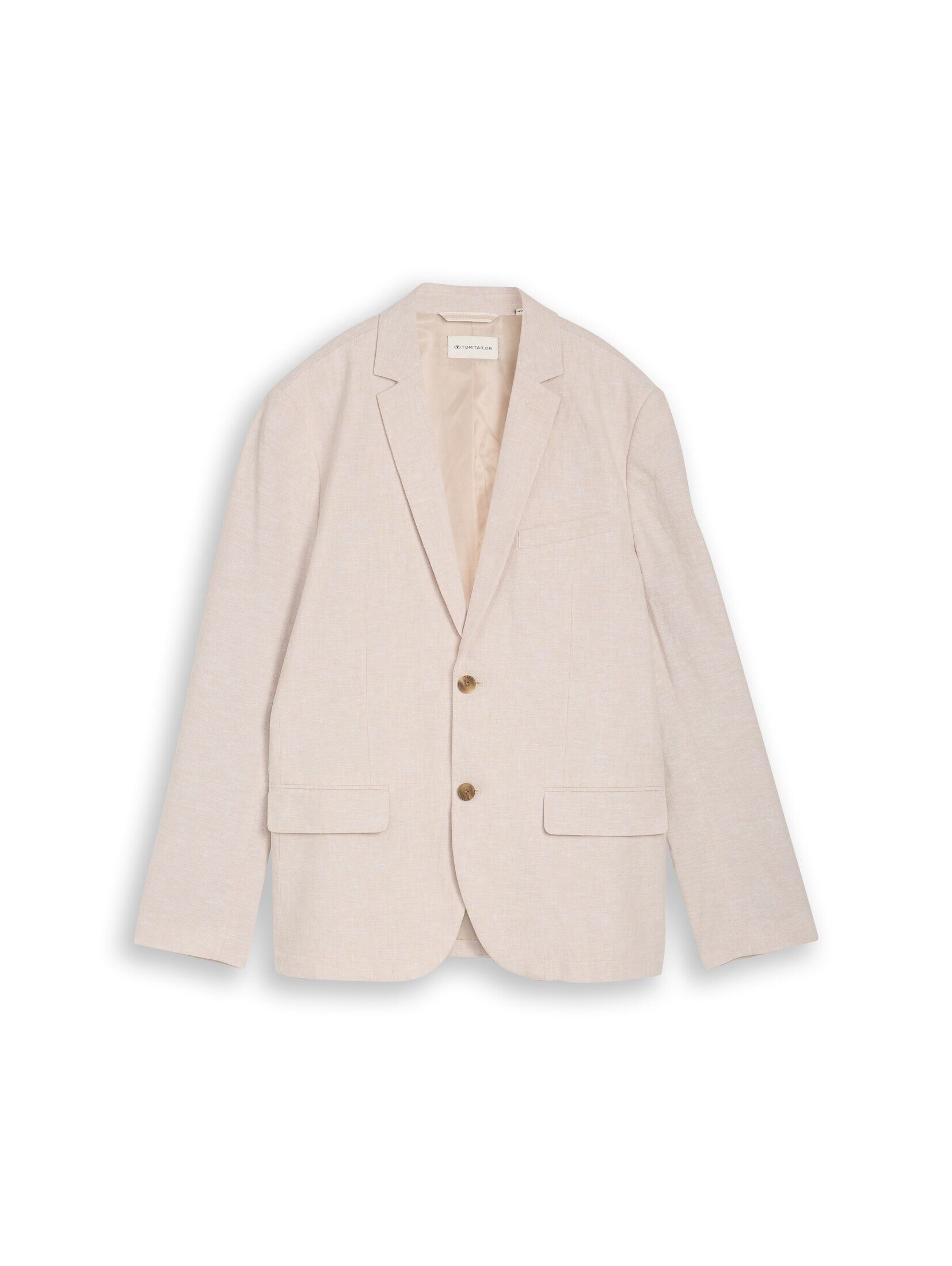 TOM TAILOR Sakko Blazer Sakko mit Leinenanteil
