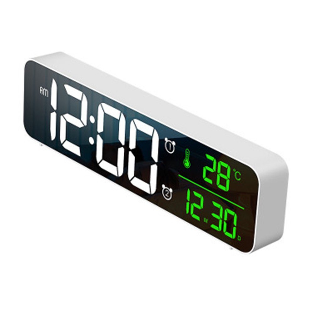 Ziffern Wecker Uhr Wecker Spiegel GelldG Wecker Große Digitaler Digital Tischuhr LED
