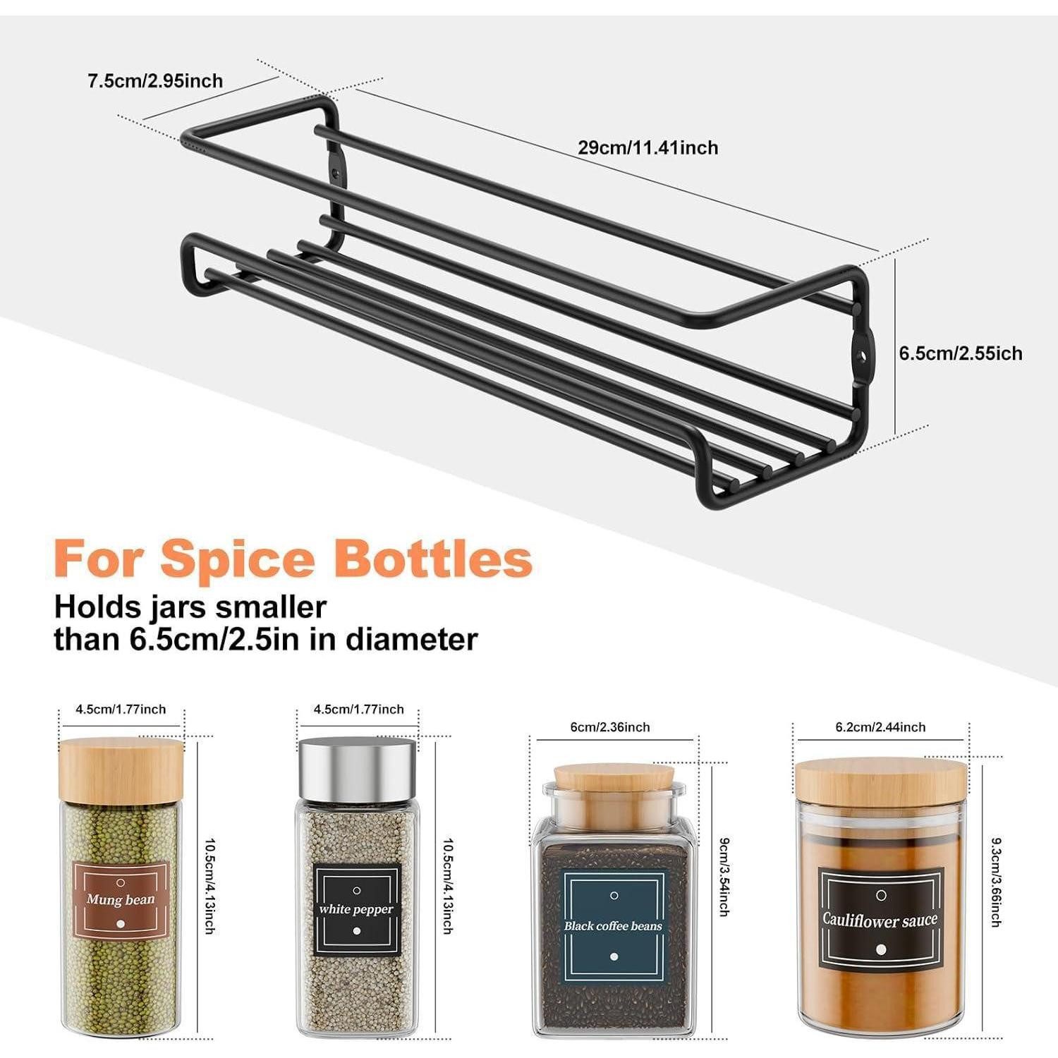 Priksia Gewürzregal Gewürzregal Wand 2er Set günstig online kaufen