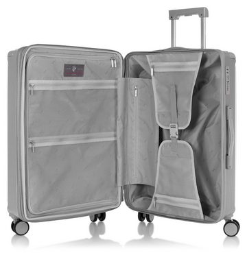 Heys Hartschalen-Trolley Luxe, in verschiedenen Größen und Farben, 4 Rollen, Hartschalen-Koffer Koffer mittel groß TSA Schloss Volumenerweiterung