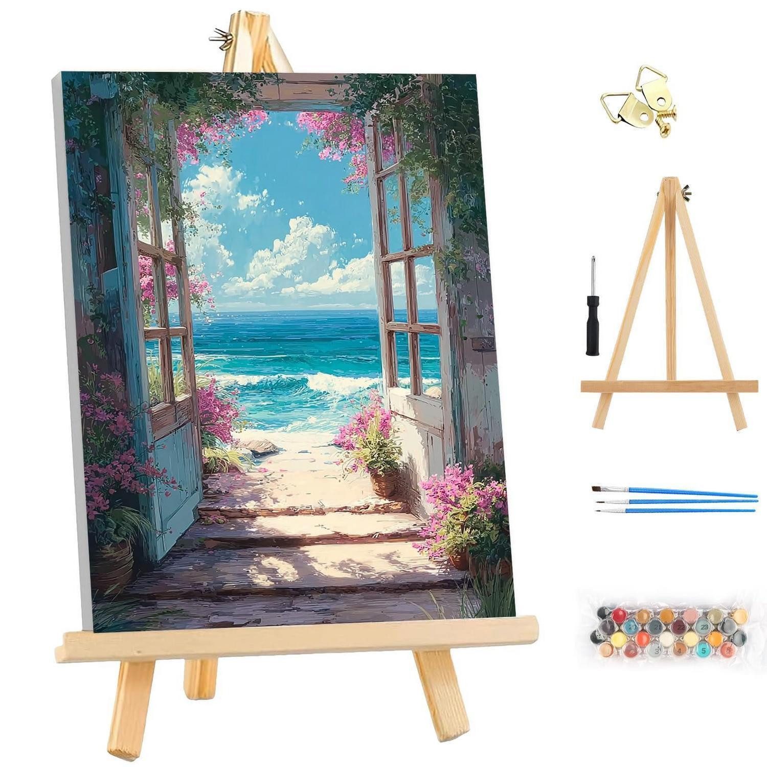 LuxusKollektion Malen nach Zahlen Malen nach Zahlen Erwachsene mit Rahmen 25x35cm