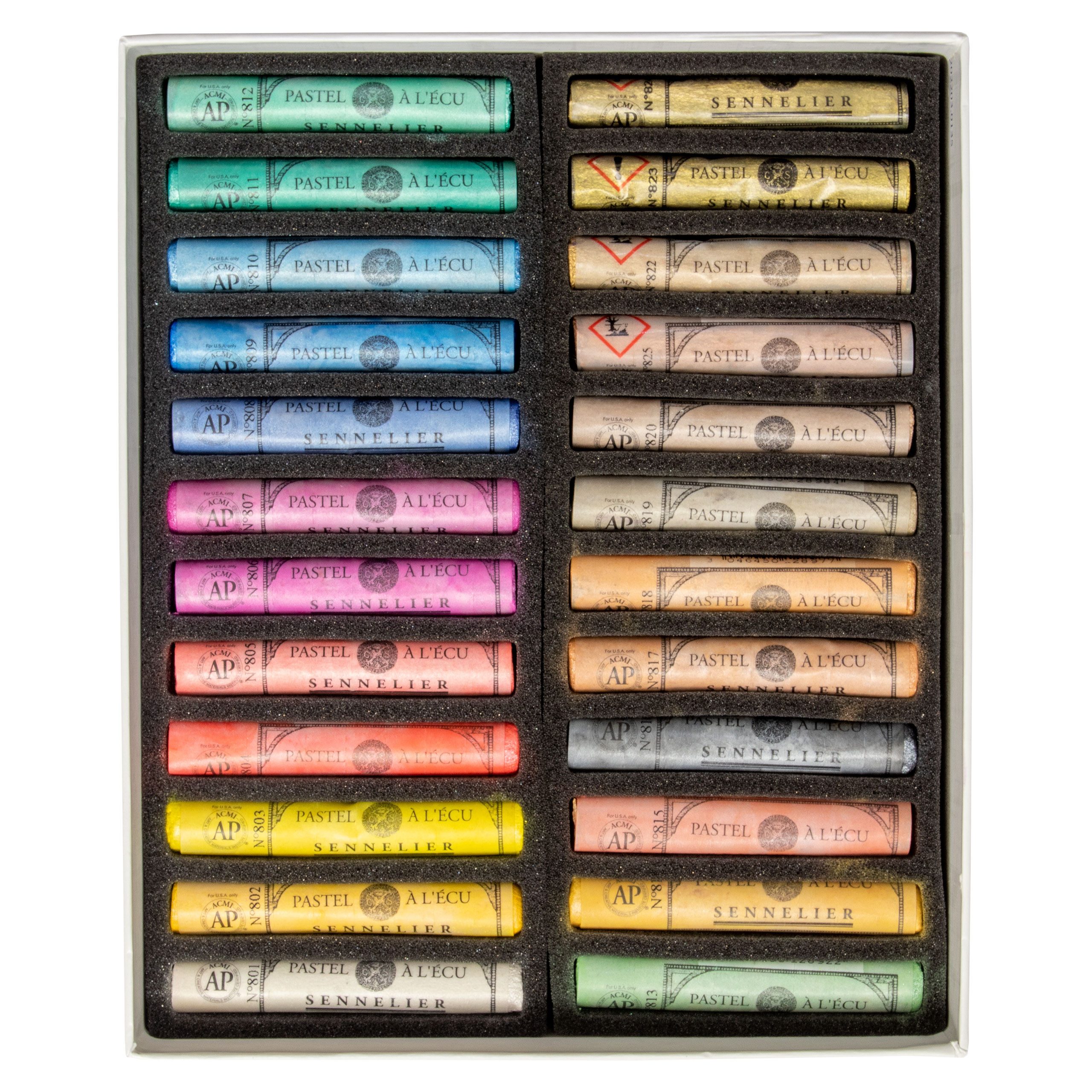 SENNELIER Pastellkreide Pastellfarben - Irisiert - Karton mit 24 Pastellen ECU - N132243