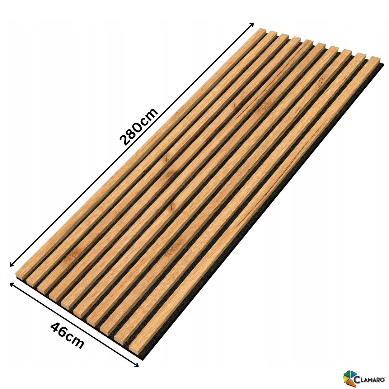 Clamaro Wandpaneel Lamellen Slim Mini Wandpaneele Clamaro 2750x460x18mm, (1 günstig online kaufen