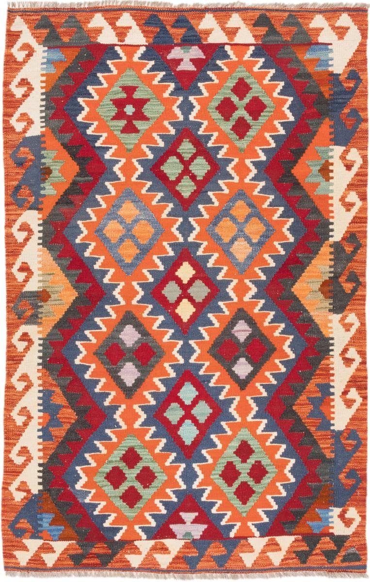Orientteppich Kelim Afghan 103x163 Handgewebter Orientteppich, Nain Trading, rechteckig, Höhe: 3 mm
