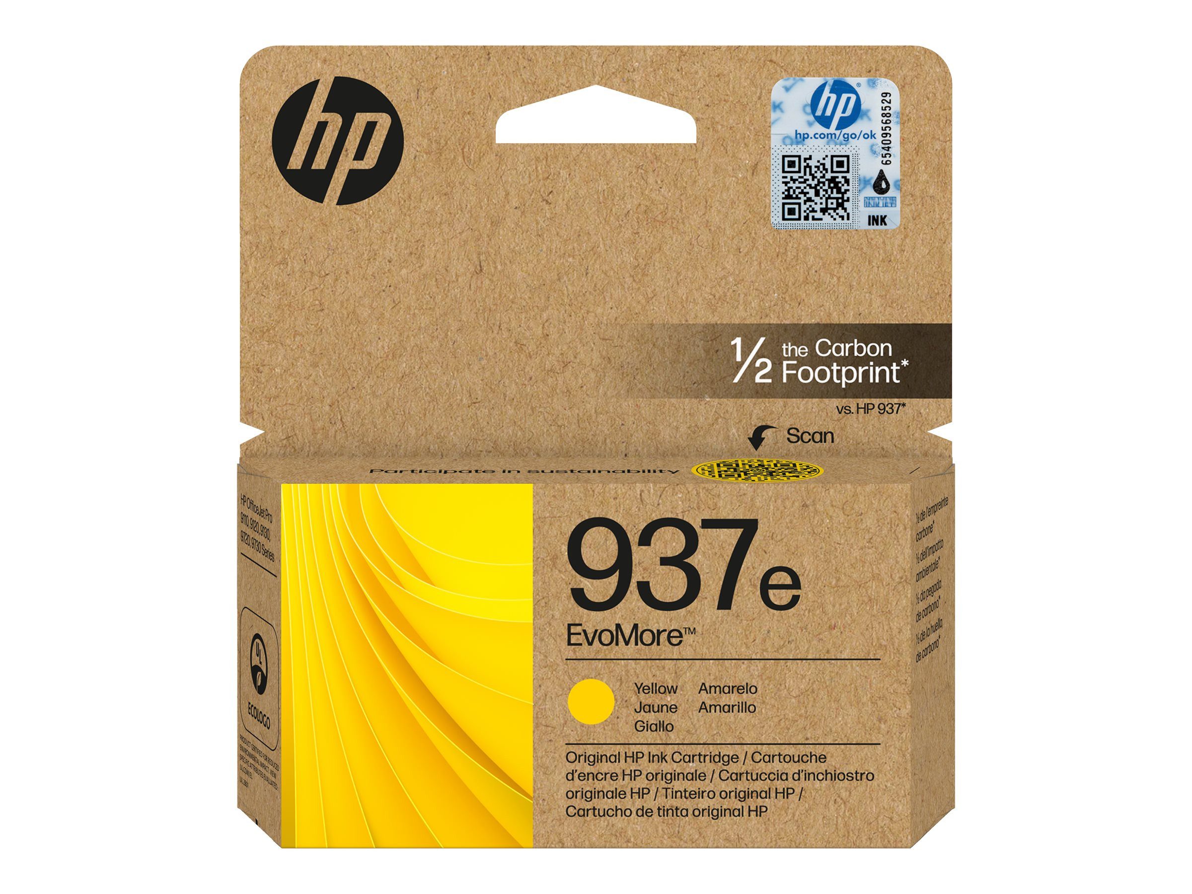 Druckerpatronen Original HP 937e EvoMore Yellow (4S6W8NE)