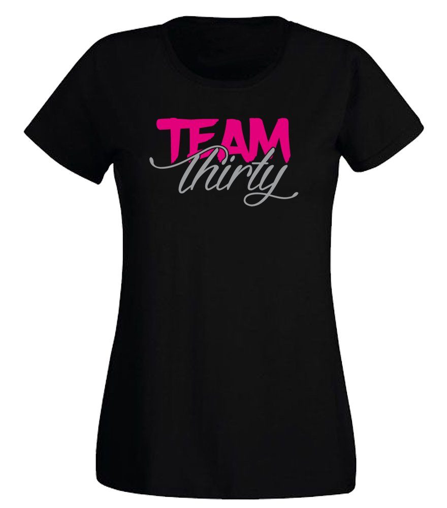 G-graphics T-Shirt Damen T-Shirt - Team Thirty zum 30. Geburtstag, Slim-fit günstig online kaufen