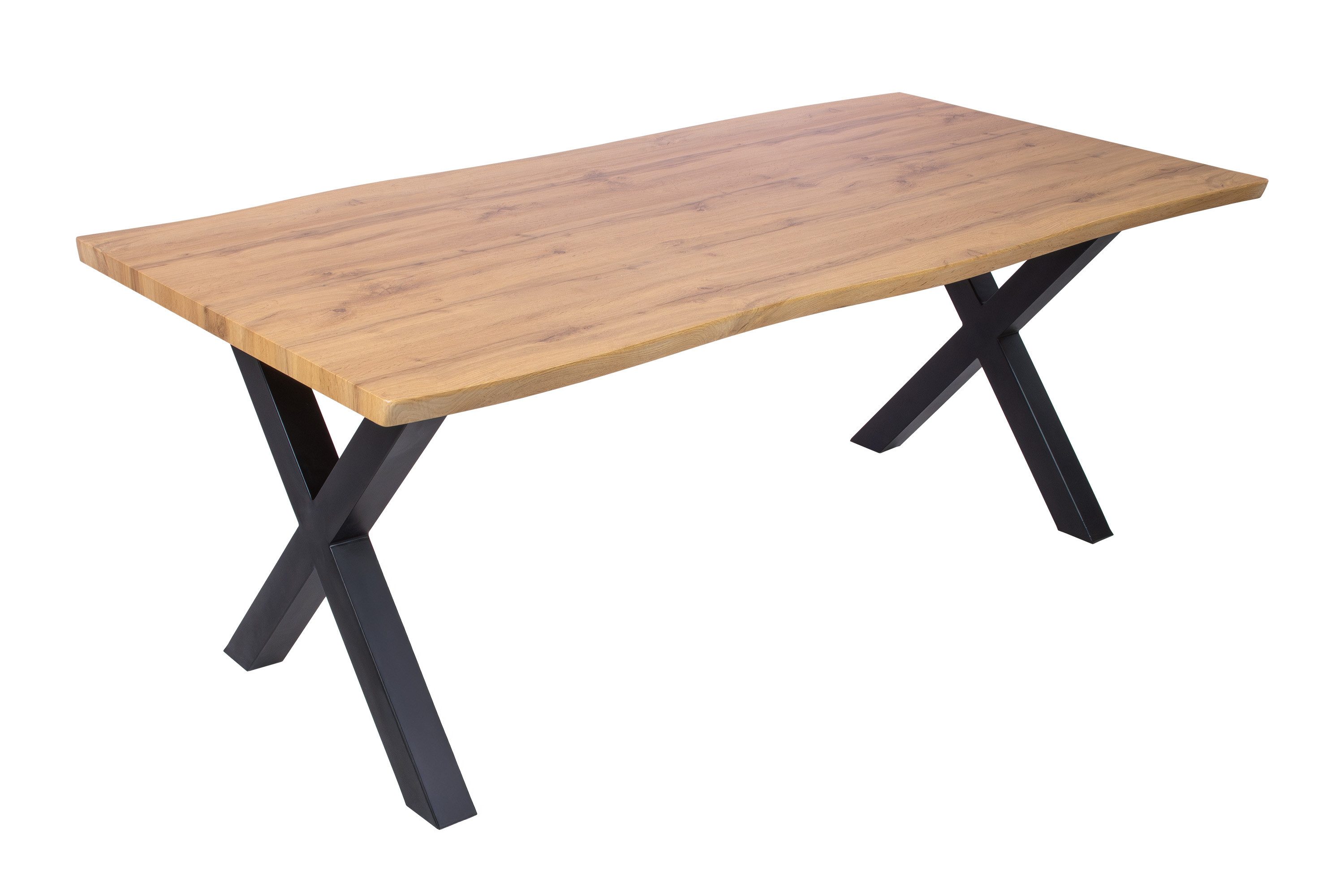 Loreno® Esstisch Josy, Wildeiche Holz-Optik, Baumkante, günstig online kaufen