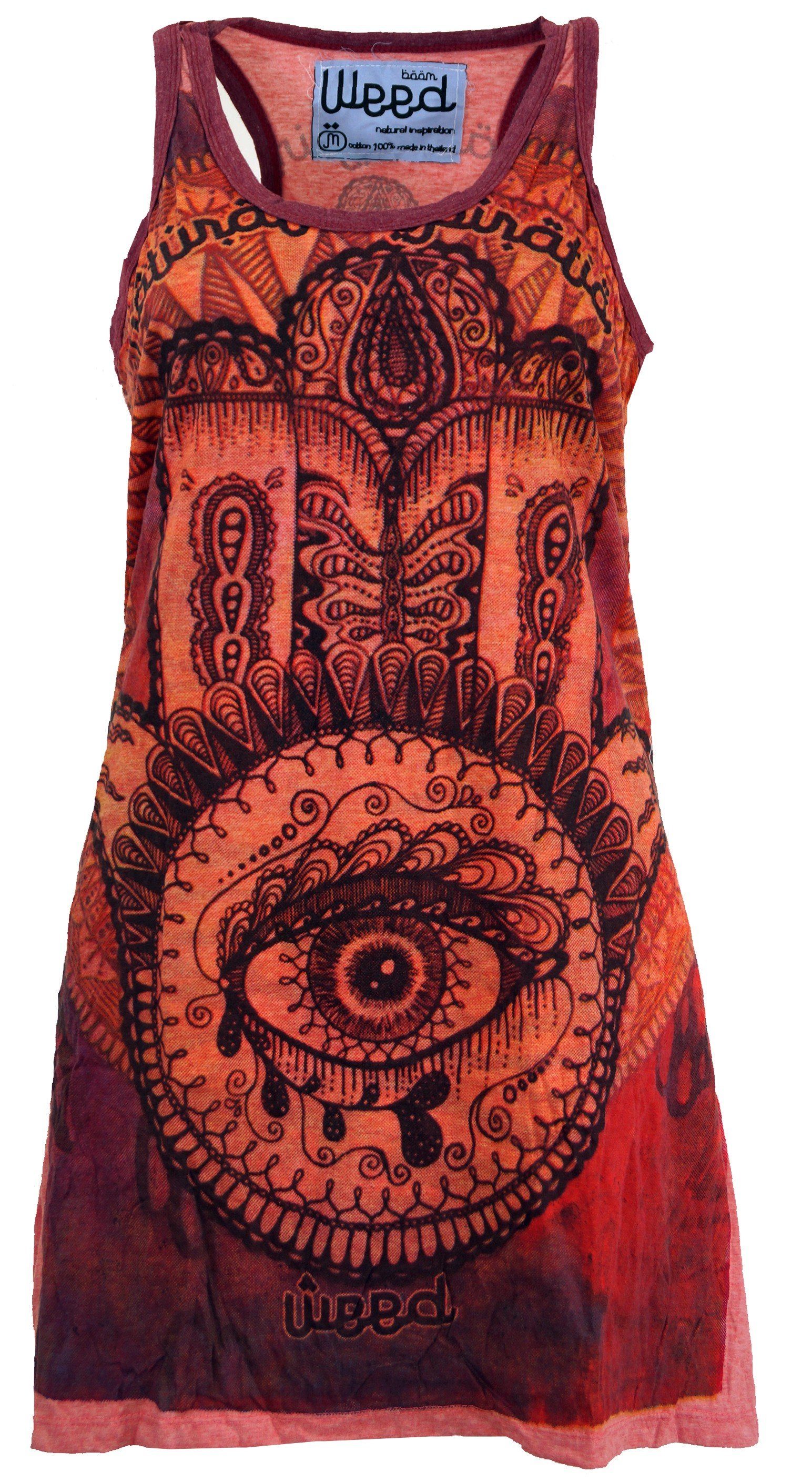 Guru-Shop T-Shirt Weed Top, Longshirt, Minikleid günstig online kaufen