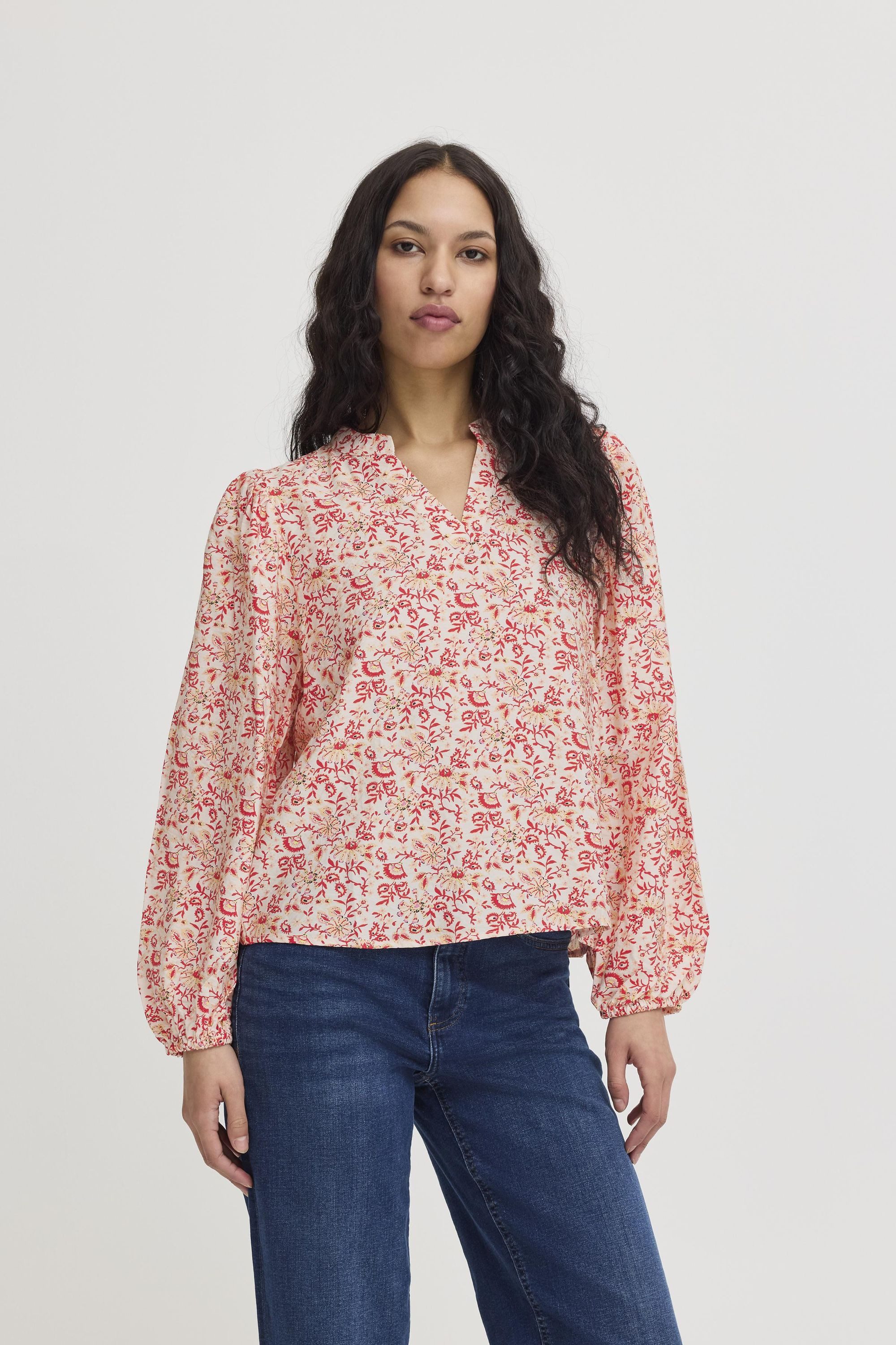 Ichi Langarmbluse IXHARPER Modische Bluse mit günstig online kaufen