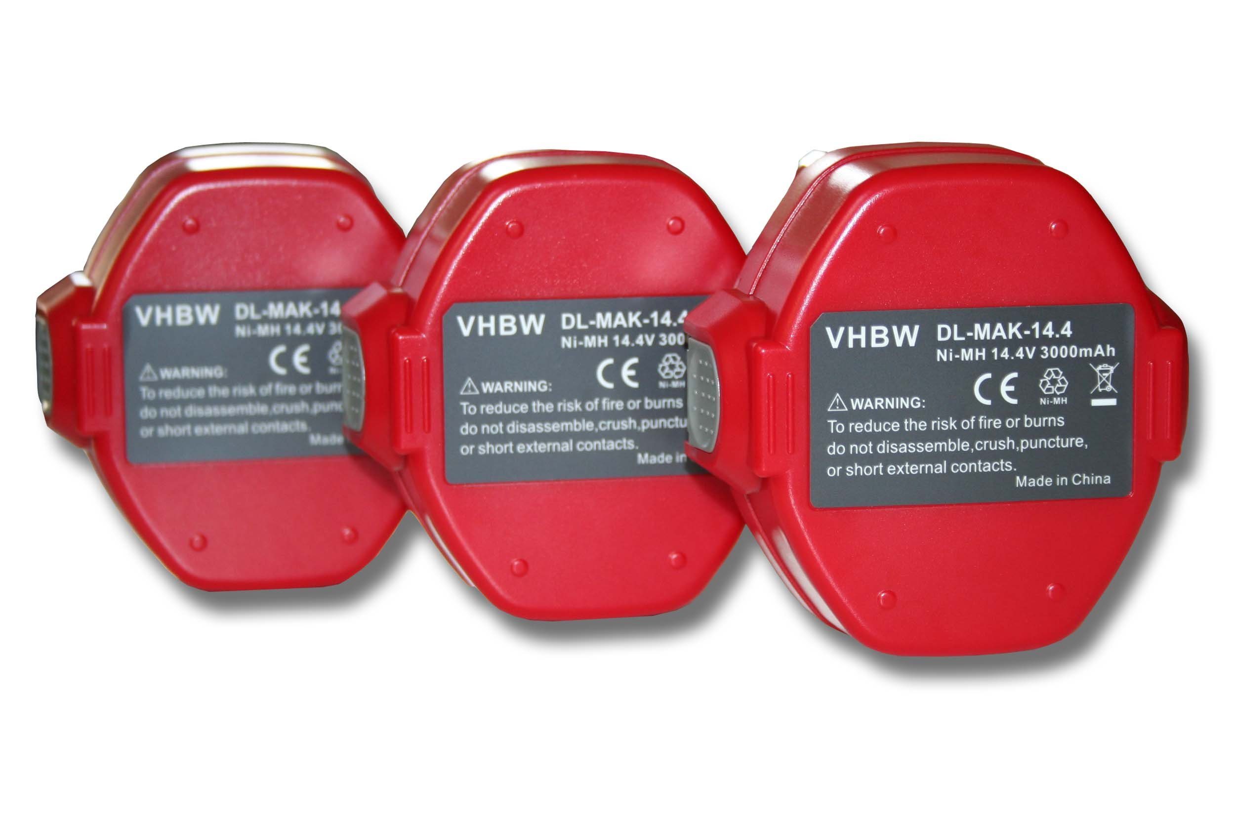vhbw Akku passend für Kompatibel mit Viega PT3-AH, Picco Elektrowerkzeug (3000mAh, 14,4V, NiMH) 3000 mAh