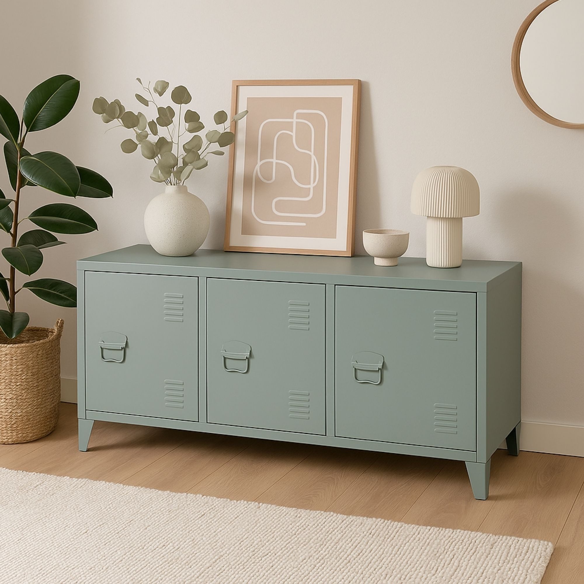 osoltus Raumteiler Industrial Sideboard Stahl Schrank günstig online kaufen