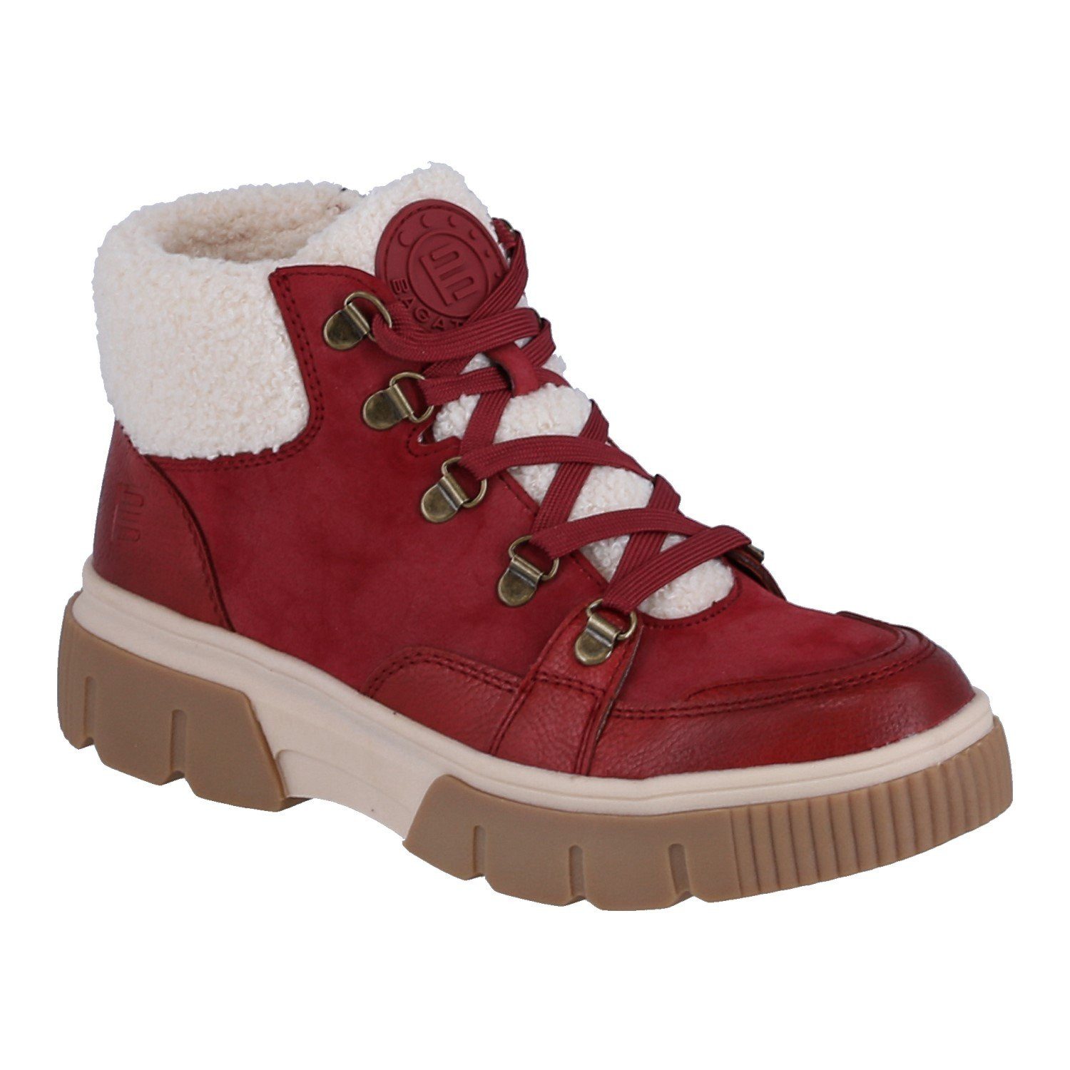 BAGATT Winterschuhe Molfetta rot/offweiss Damen Winterstiefel