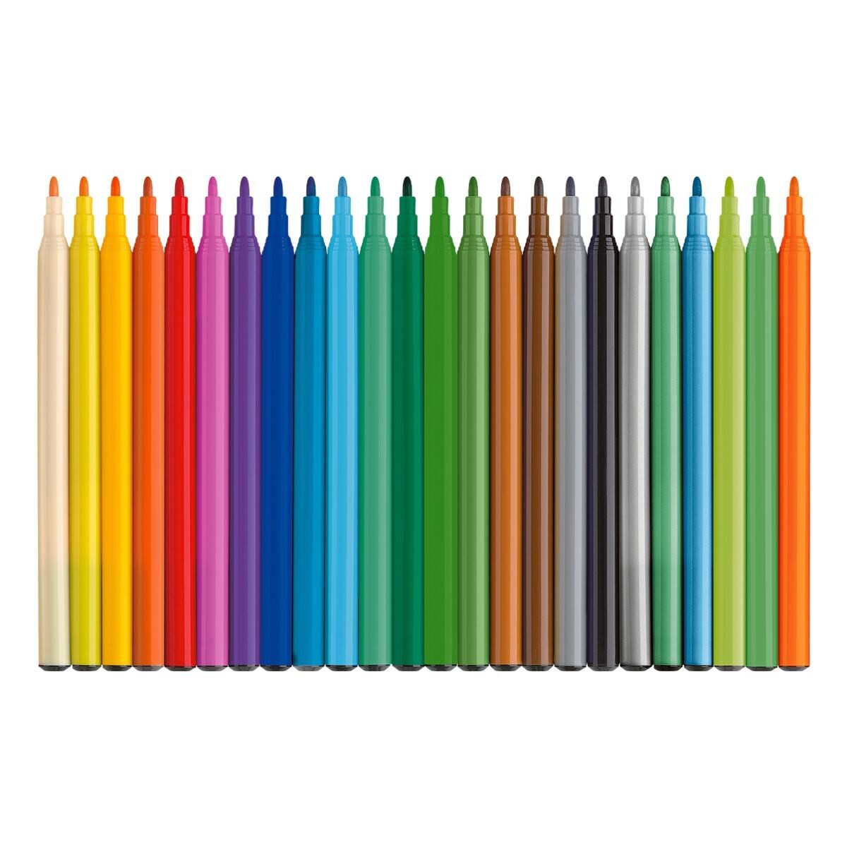 Faber-Castell Filzstift Dino Edition, (24-tlg), 18 + 6 Filzstifte