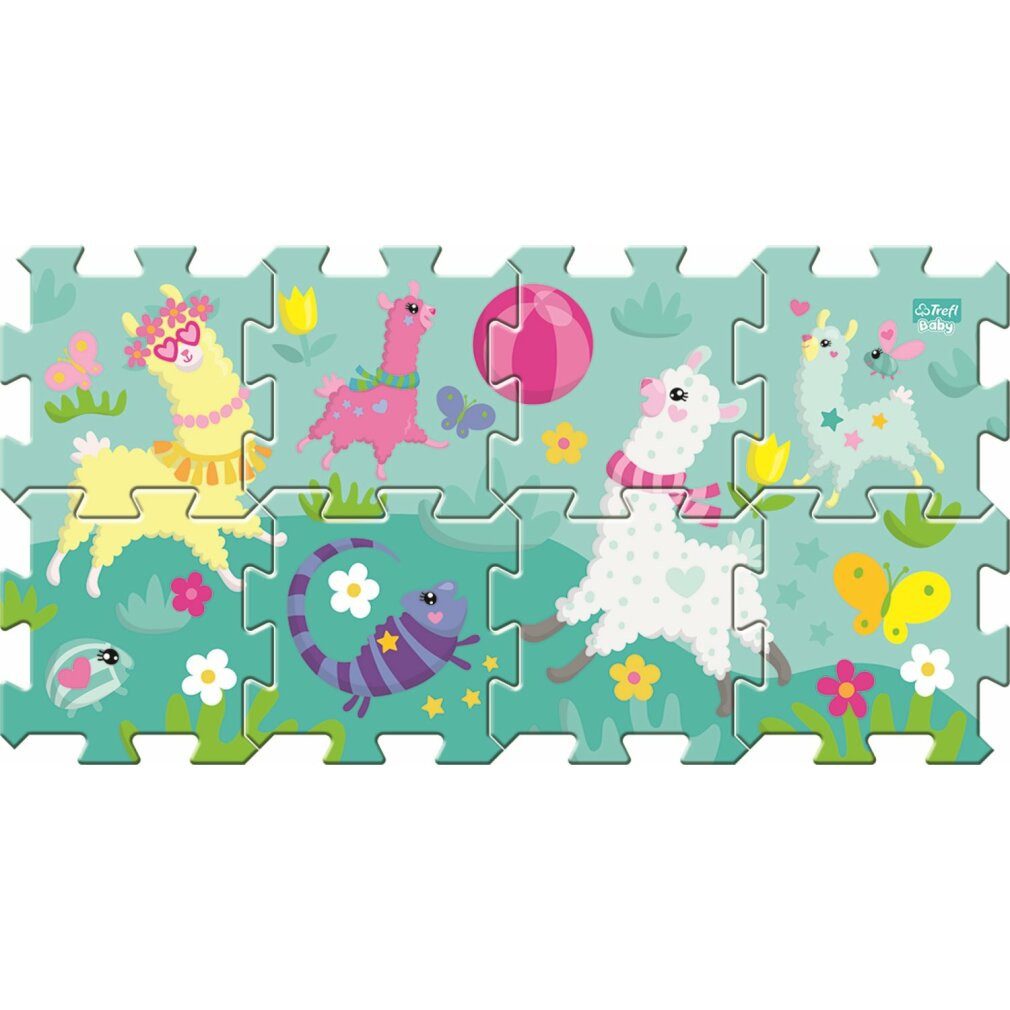 Trefl Spiel Schaumstoff-Puzzle Happy Llamas