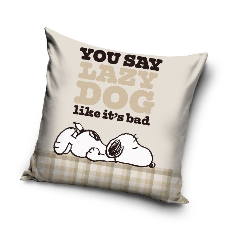 Snoopy Dekokissen Snoopy Peanuts Velour Kissen Dekokissen 40 x 40 cm