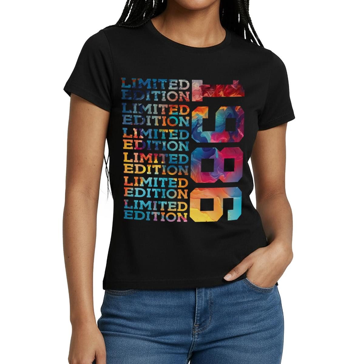 Spreadshirt T-Shirt 1986 Limited Edition Jahrgang Geburtstag, 40. Geburtstag Frauen T-Shi (1-tlg) Slim Fit, fällt klein aus