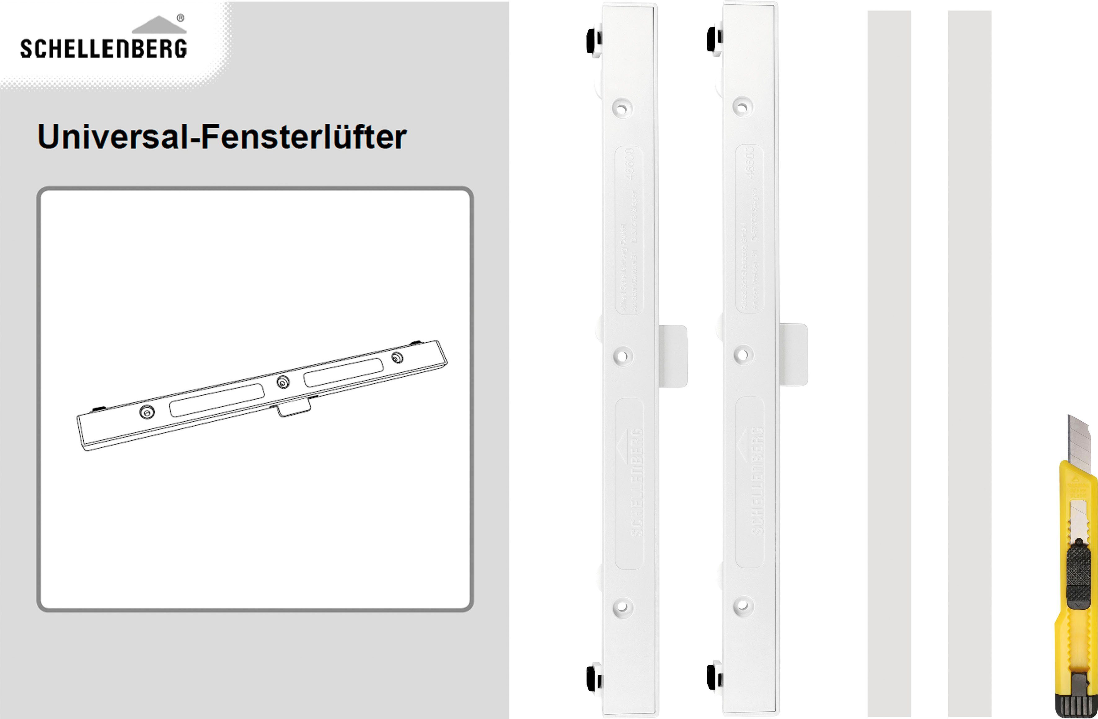 SCHELLENBERG Fensterfalzlüfter Universal-Fensterlüfter für gesünderes Raumklima, BxH: 2,1x0,95 cm, Set, 2-tlg., durch ständige Feinlüftung, erhältlich im 1er Se – Bild 4 von 5