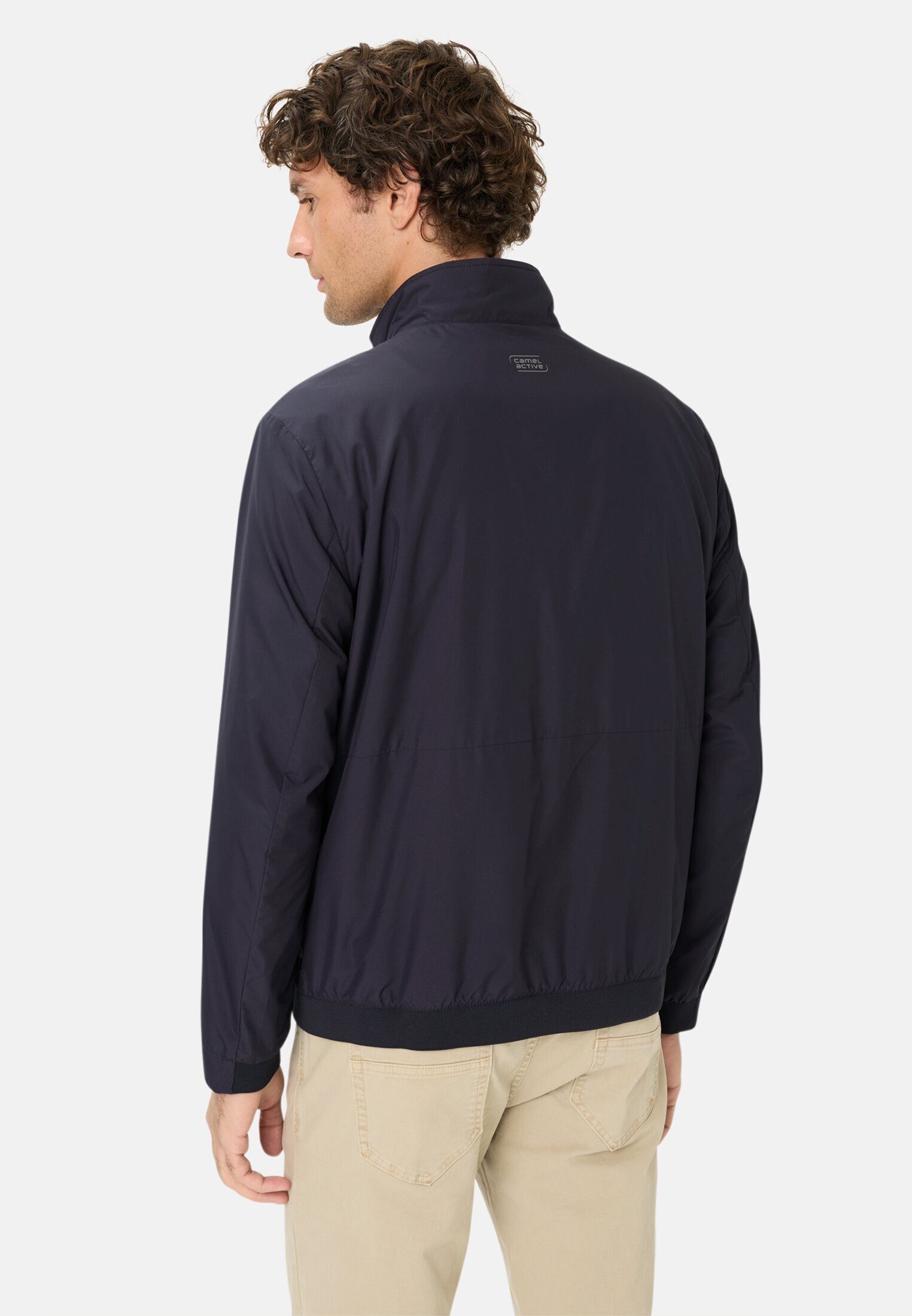 camel active Blouson mit Innenfutter Langarm Markenlogo