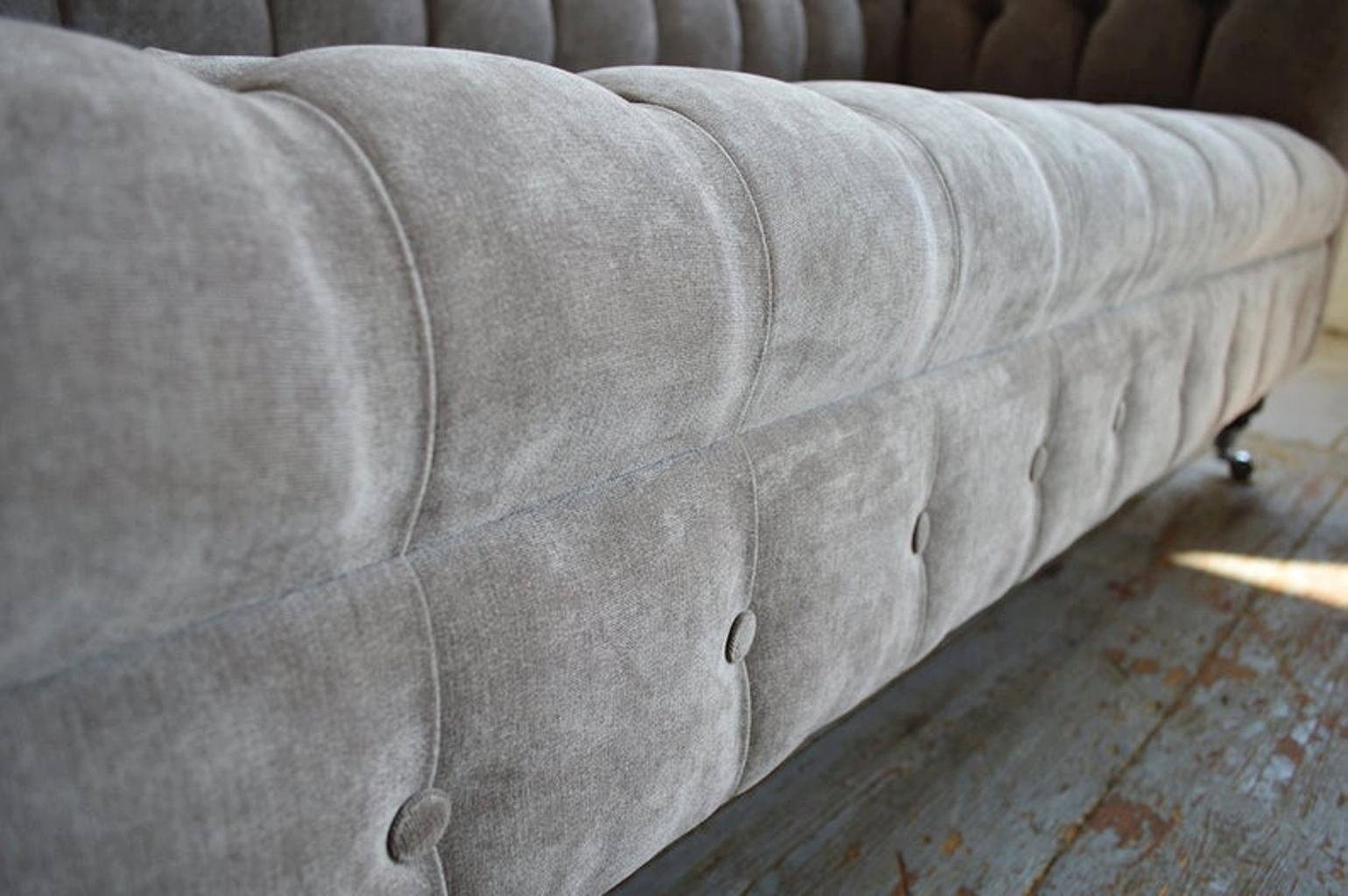 Chesterfield-Sofa, Big JVmoebel Textil Wohnzimmer Couch Design Chesterfield