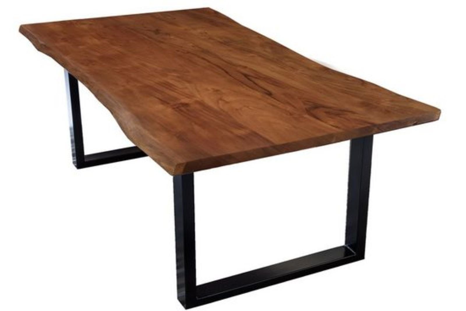 SAM® Baumkantentisch Quarto, Akazienholz, Baumkante, Metallgestell günstig online kaufen