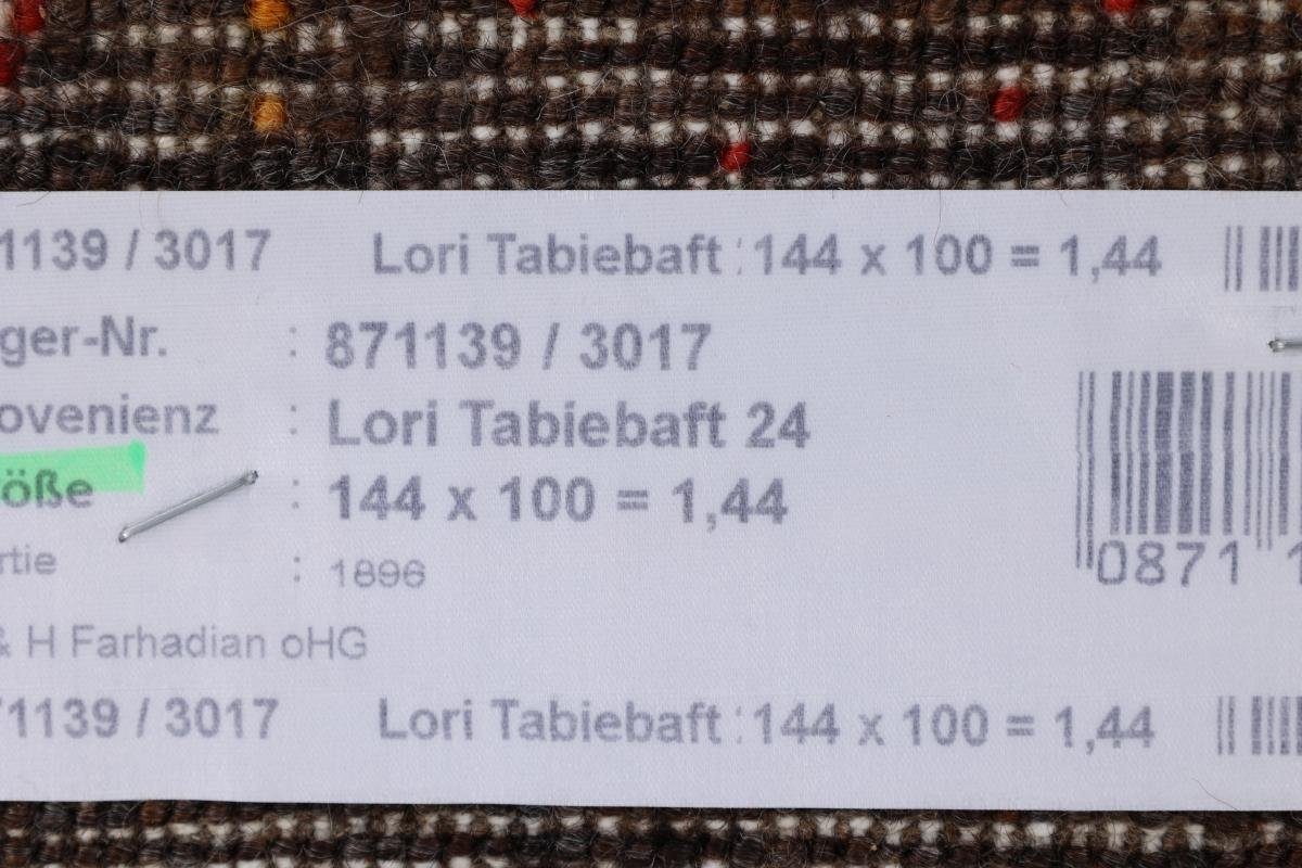 Orientteppich Perser Gabbeh Loribaft Trading, Handgeknüpfter mm Nowbaft Höhe: Nain 99x143 Moderner, rechteckig, 12