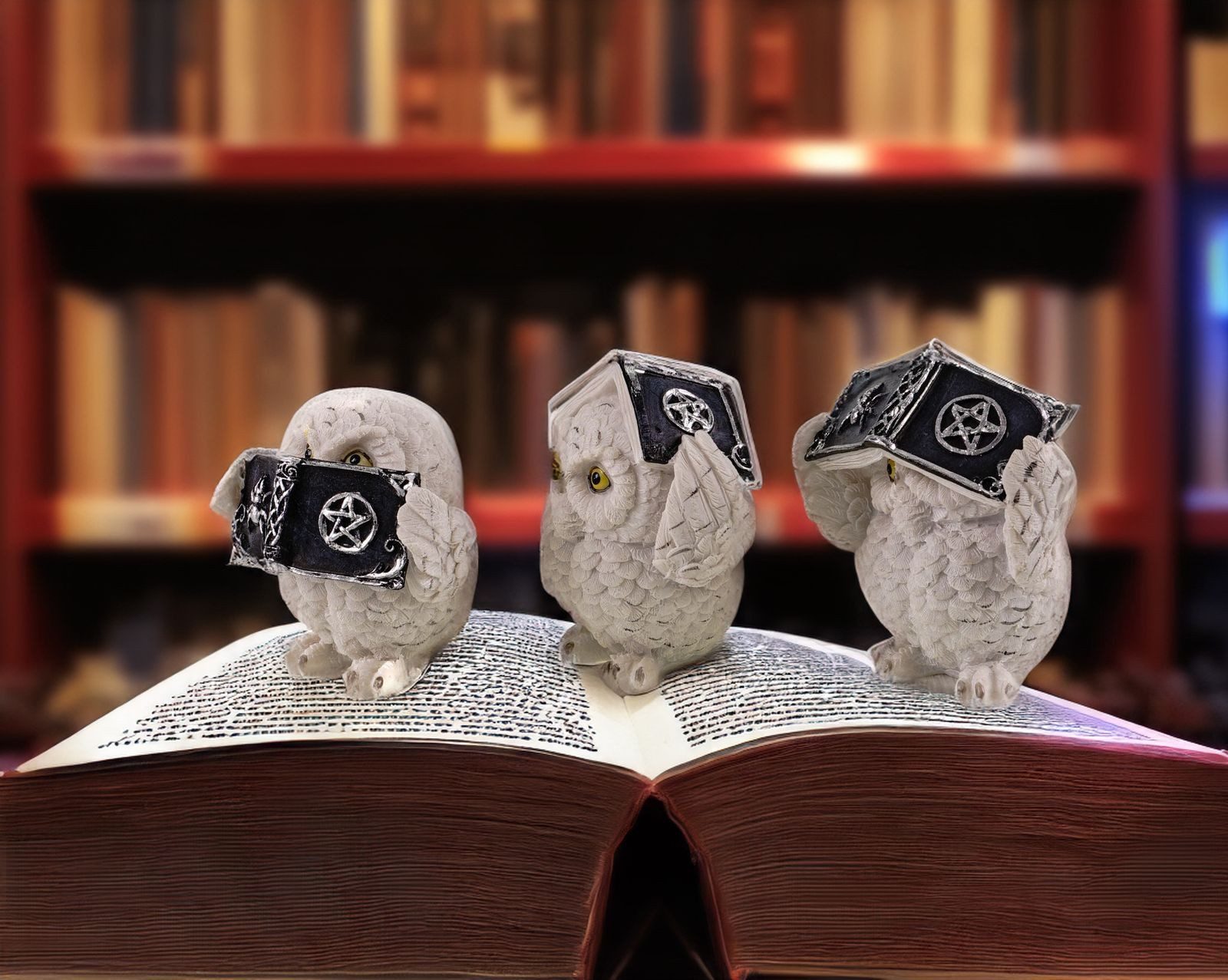 Kremers Schatzkiste Dekofigur 3er Set Dekofiguren Eulen Nichts Hören Sehen günstig online kaufen