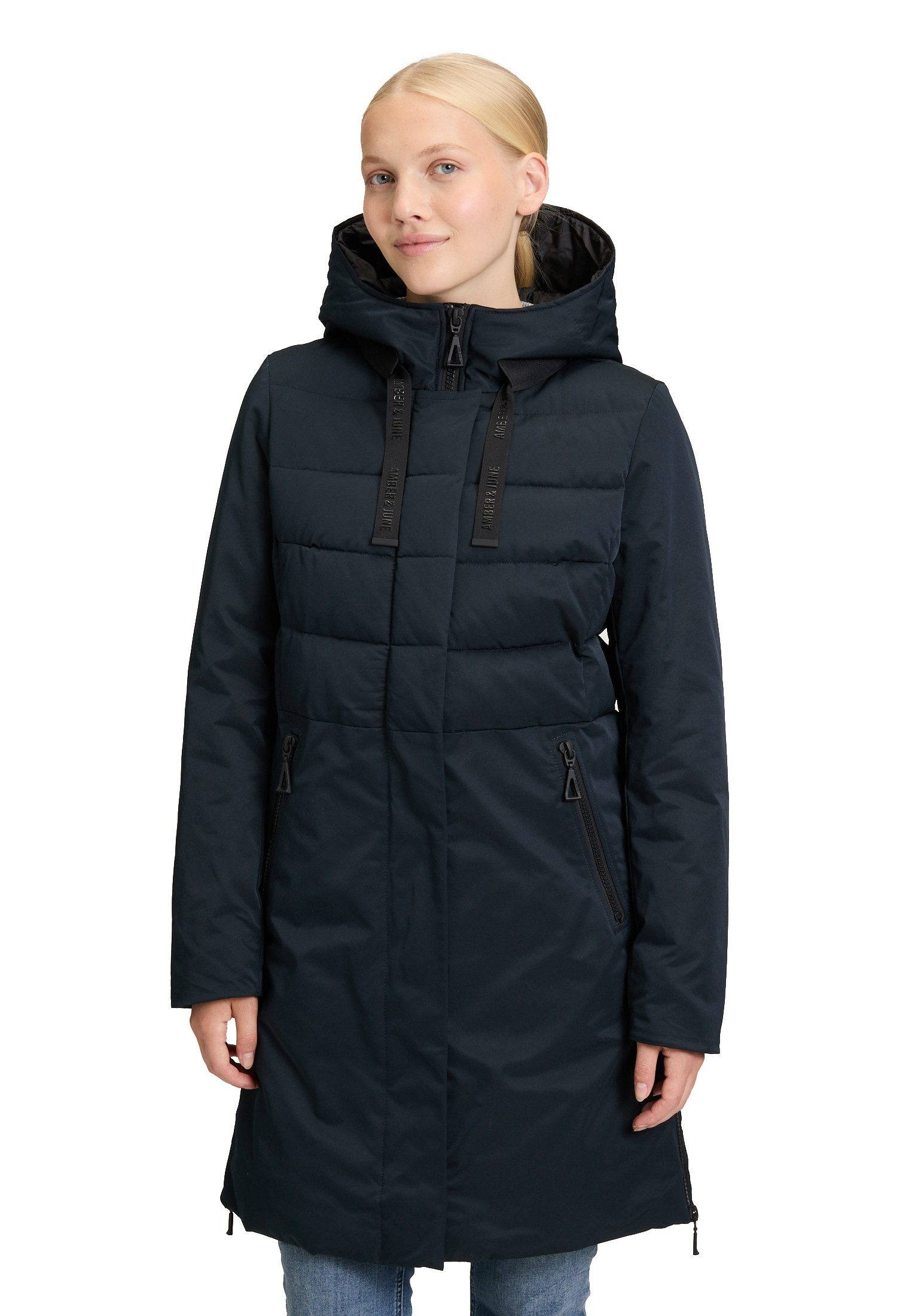 Amber & June Winterjacke Damen Winterjacke Kunstdaune