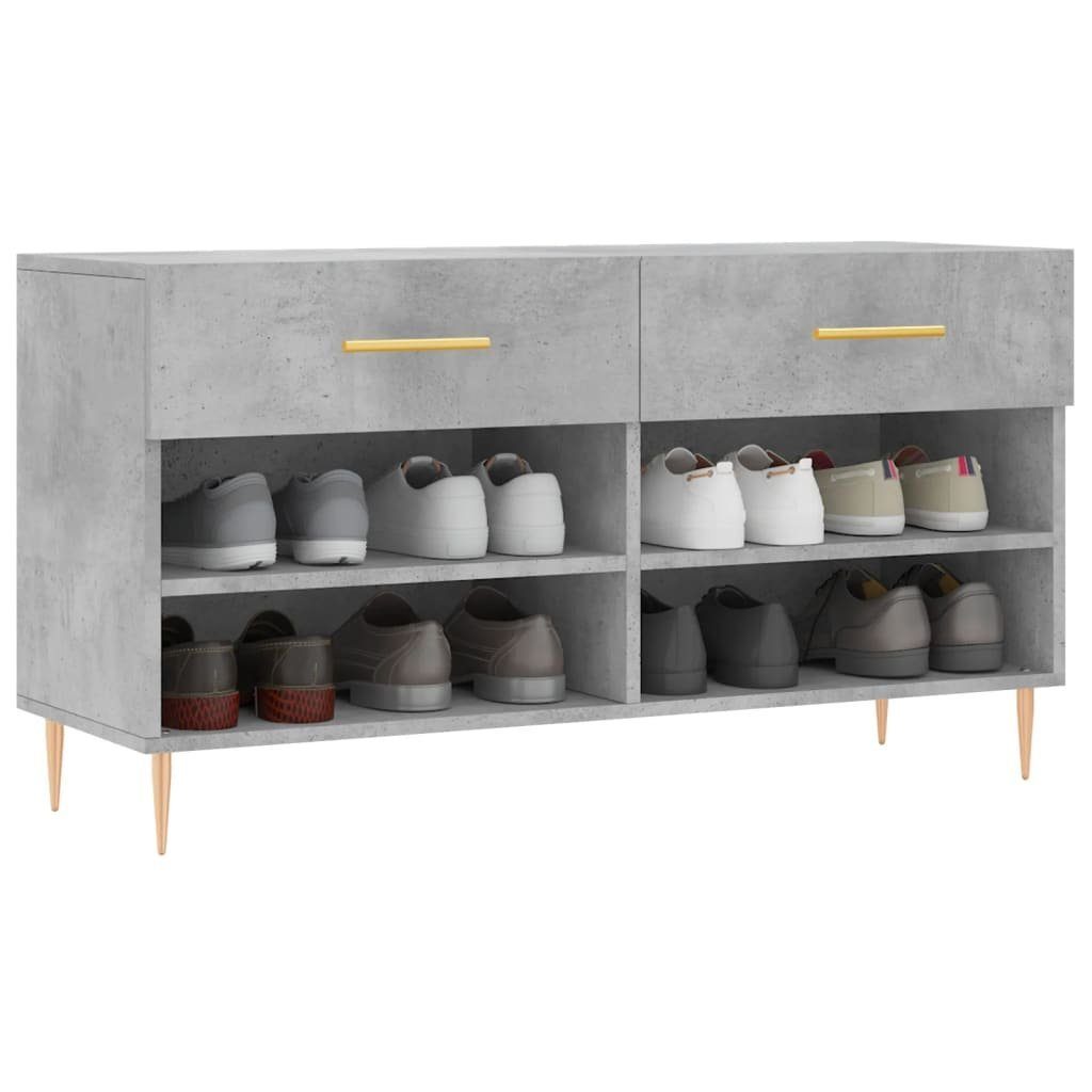 vidaXL Schuhregal Schuhbank Betongrau 102x35x55 cm günstig online kaufen