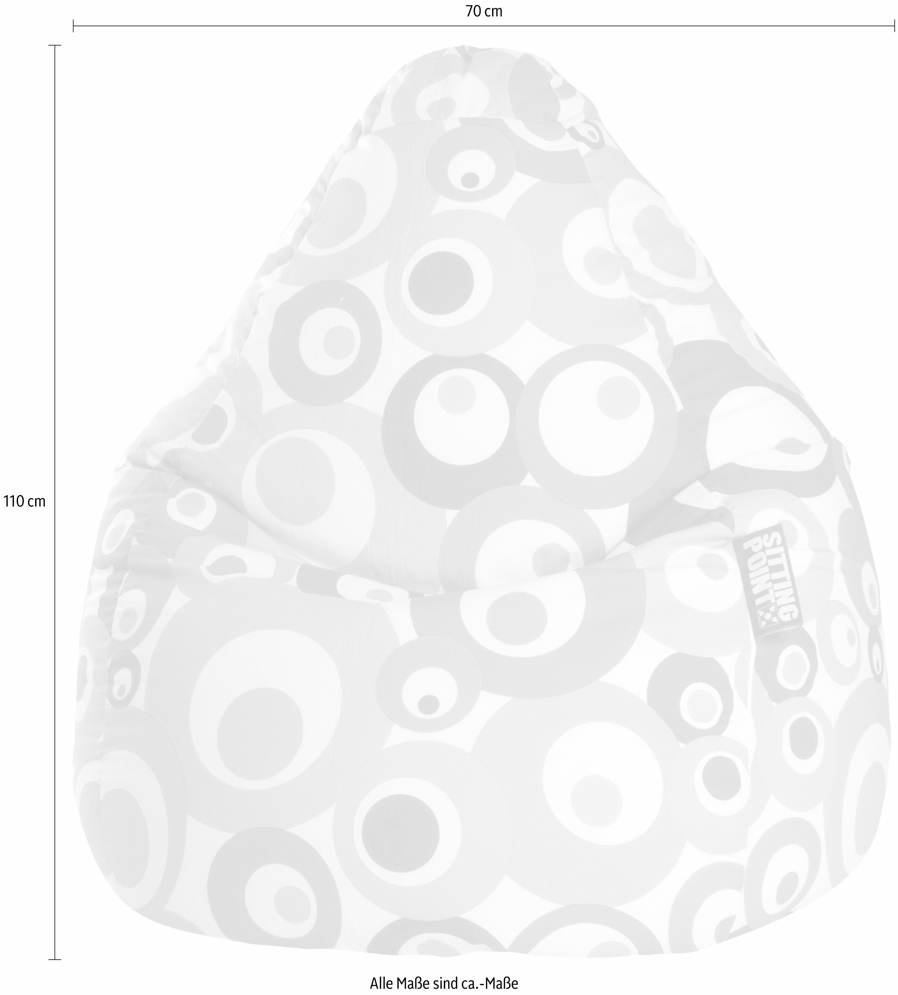 Sitting Point Sitzsack Malibu 220 l Türkis Bunt günstig online kaufen