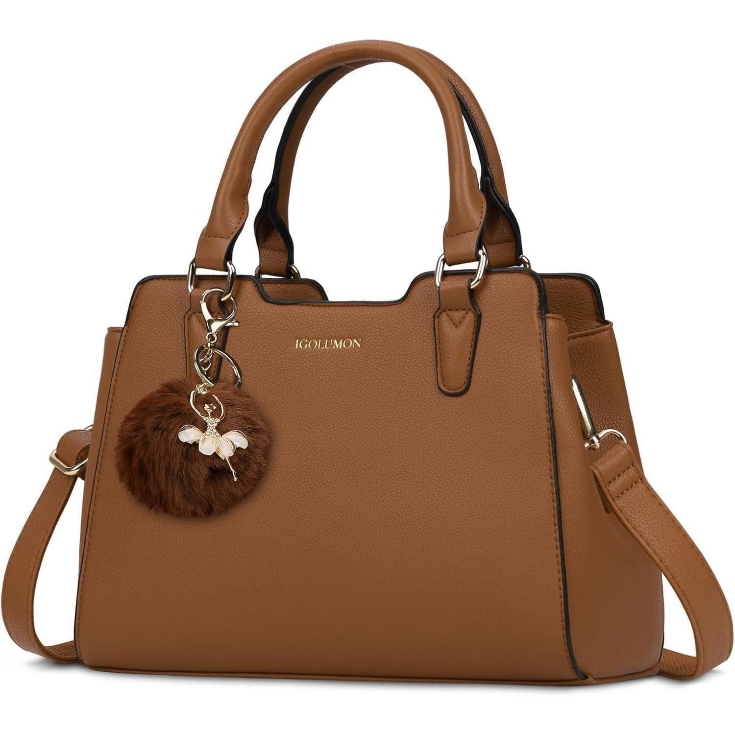 LuxusKollektion Henkeltasche Damen Handtasche Mittelgroß Leder Henkeltasche günstig online kaufen