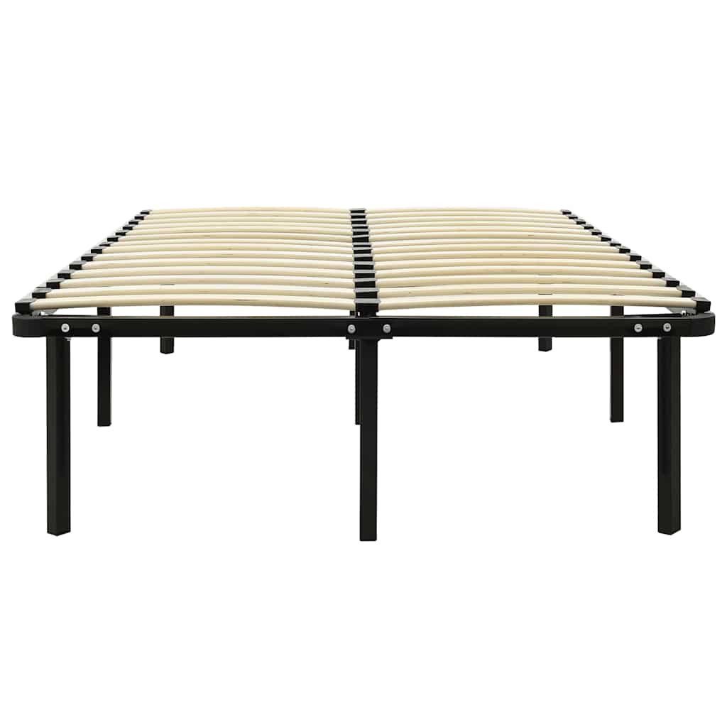 vidaXL Bett Bett Schwarz Metall 120x200 cm – Bild 2 von 5
