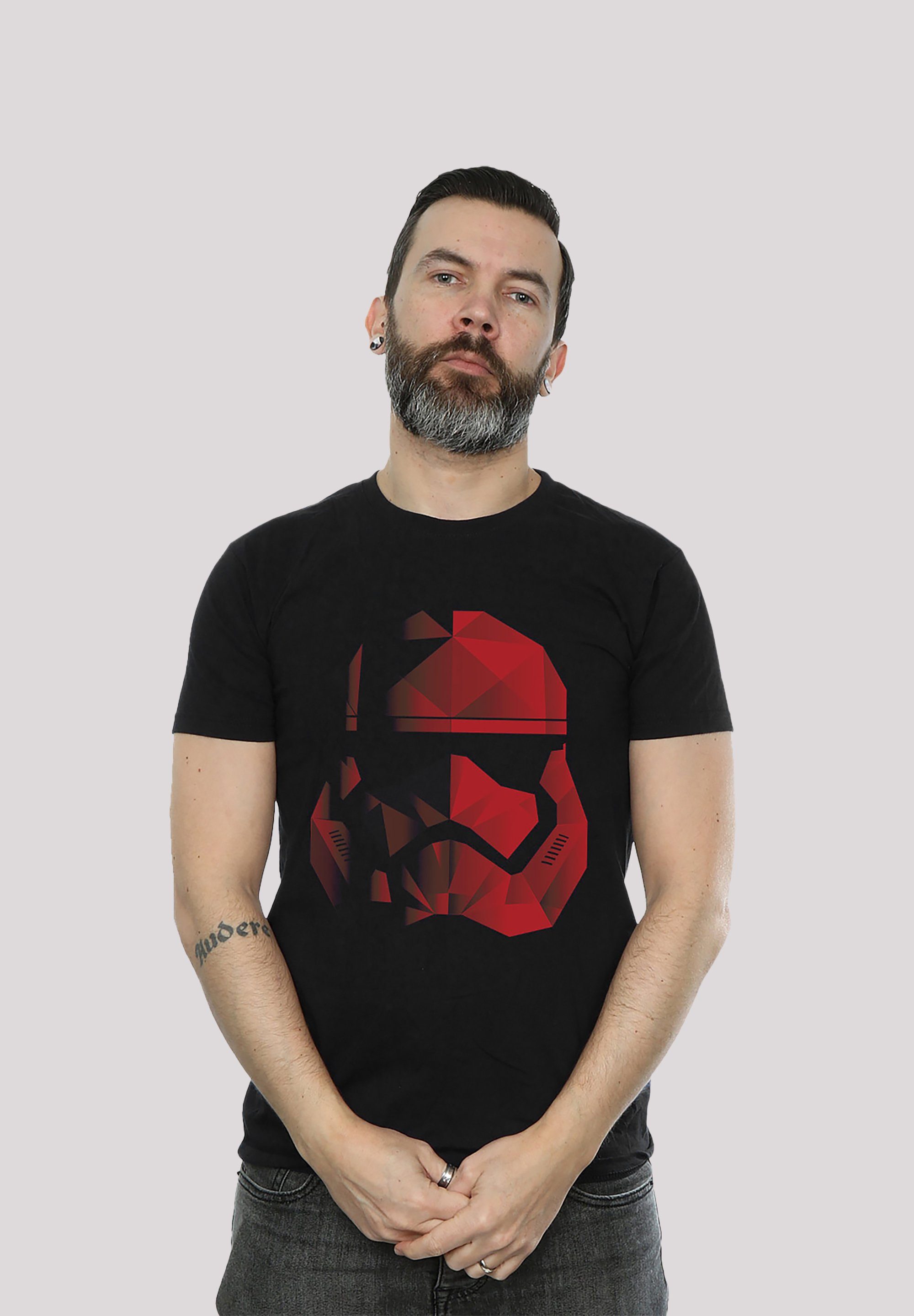 T-Shirt Jedi Star F4NT4STIC Fan Last Wars Cubist Helm Stromtrooper The Merch Print