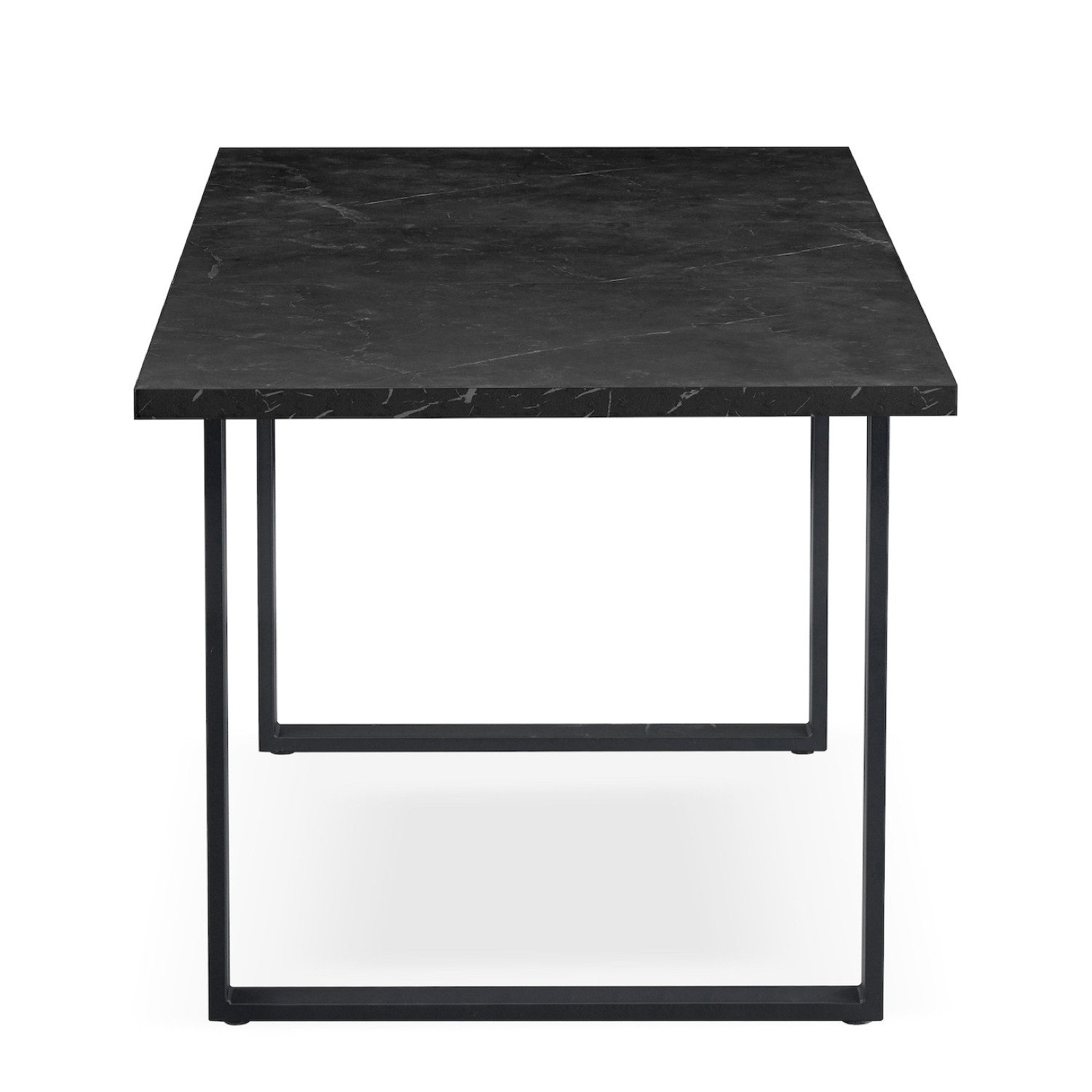 B&D home Esstisch LARS, Metallgestell schwarz oder weiß, ausziehbar 120-160cm, 4-6 Personen