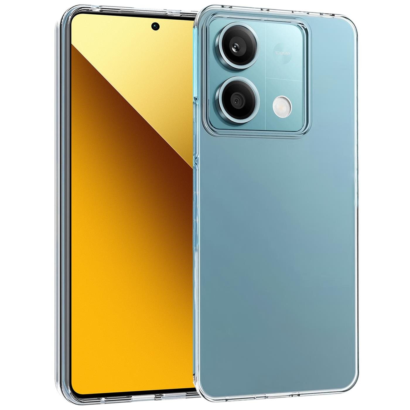 CoolGadget Handyhülle Transparent Ultra Slim Case für Xiaomi Redmi Note 13 5G 6,67 Zoll, Silikon Hülle Dünne Schutzhülle für Redmi Note 13 5G Hülle