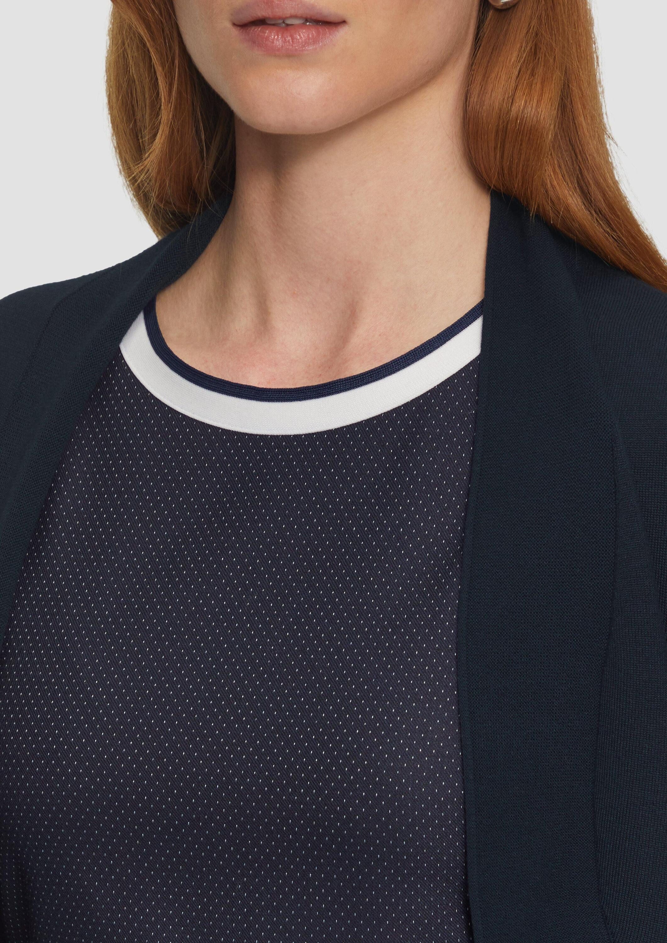 s.Oliver Cardigan Strickjacke Bolero mit 3/4-Ärmeln – Bild 4 von 5