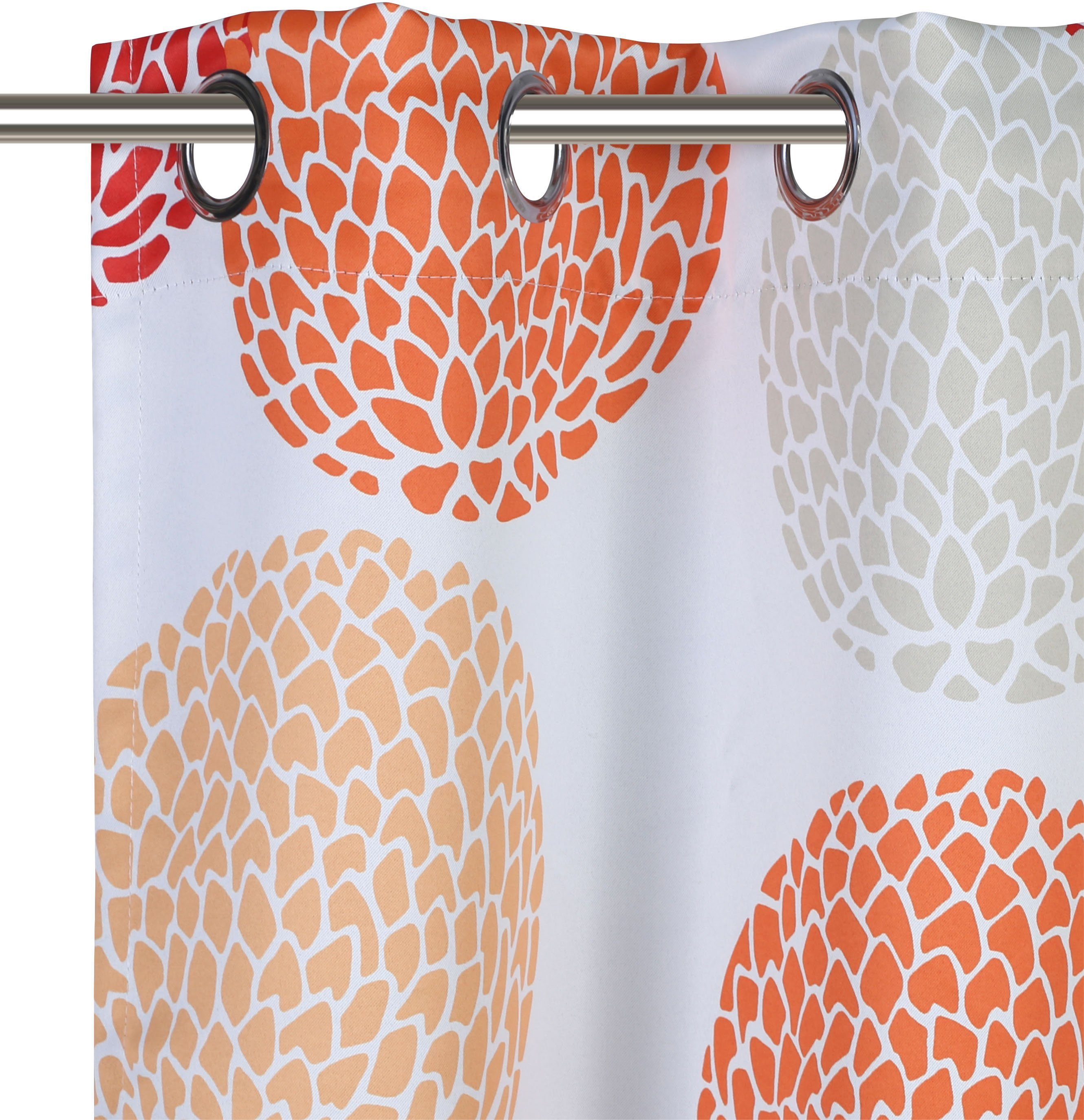 St), blickdicht, Blackout, orange home, Belem Verdunkelungsvorhang Blickdicht, (1 my Ösen Curtain Polyester