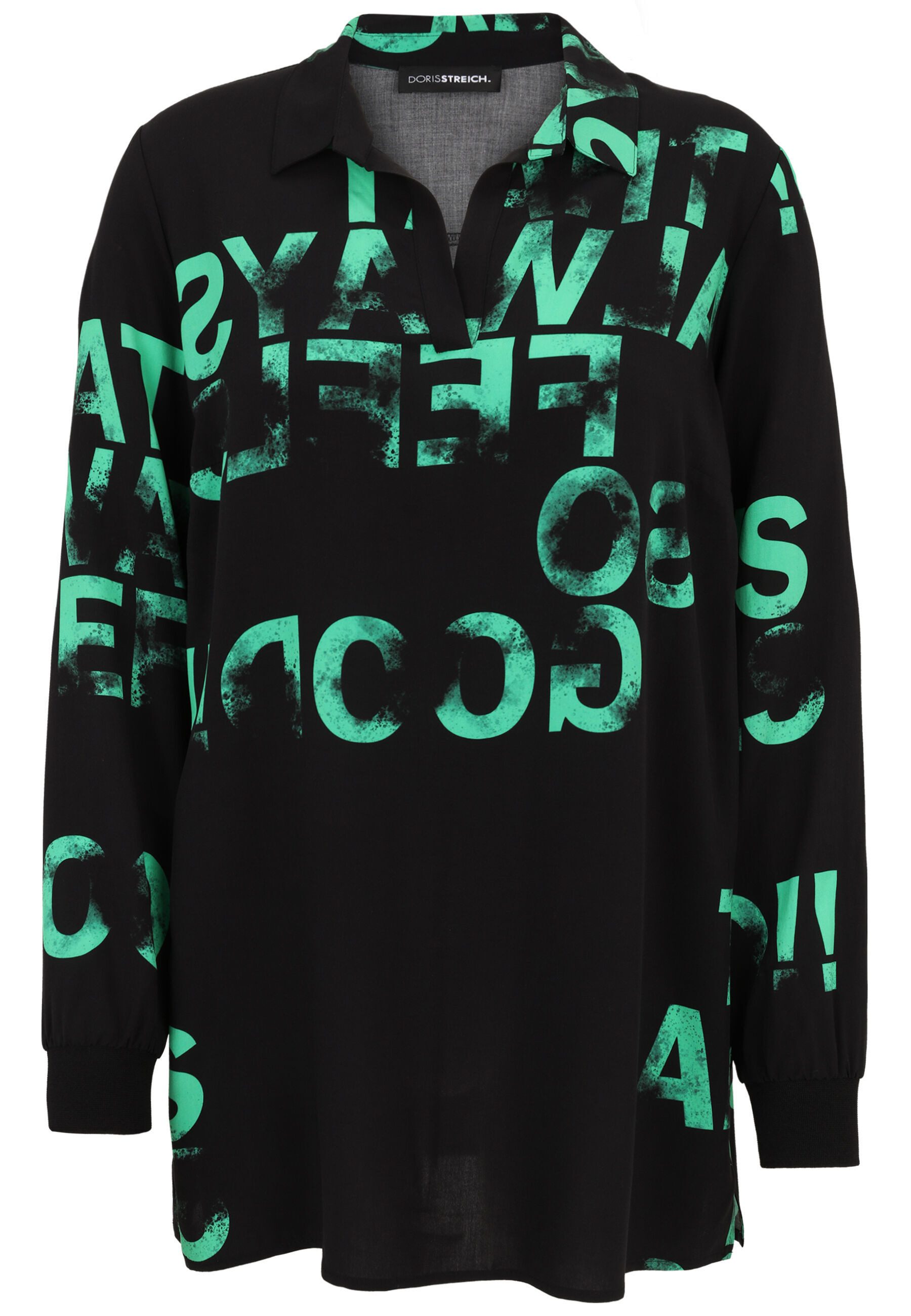 Doris Streich Blusentop (1-tlg) mit Wording-Print