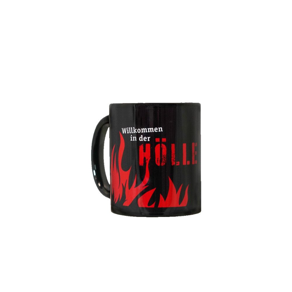 VertriebsArena GmbH Becher FCK Tasse Willkommen in der Hölle (schwarz), Steinzeug