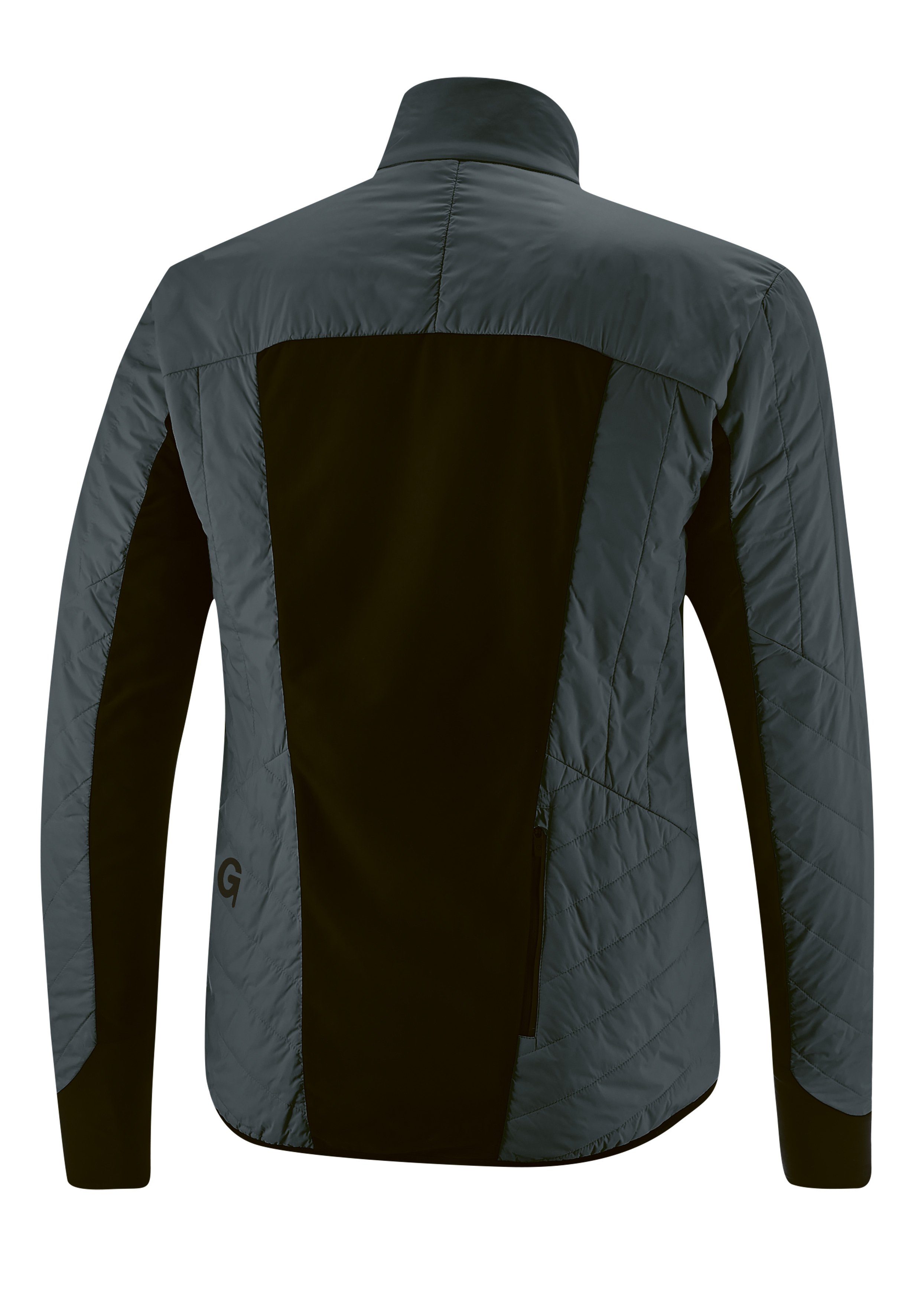 Gonso Fahrradjacke Tomar Herren Primaloft-Jacke, anthrazit und atmungsaktiv warm, winddicht