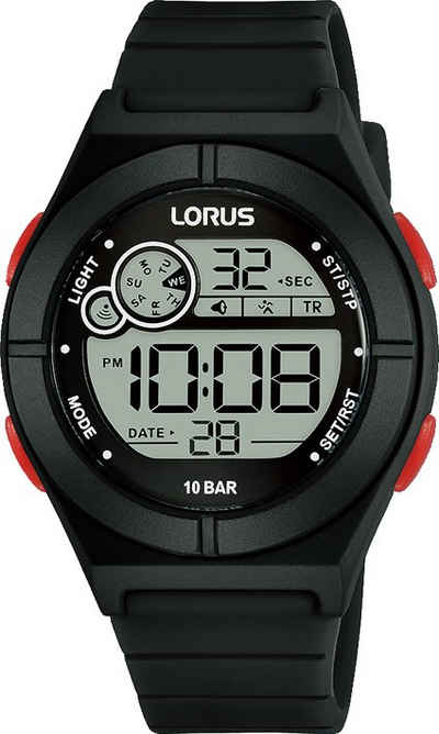 LORUS Chronograph R2363NX9, mit digitaler Anzeige, ideal auch als Geschenk