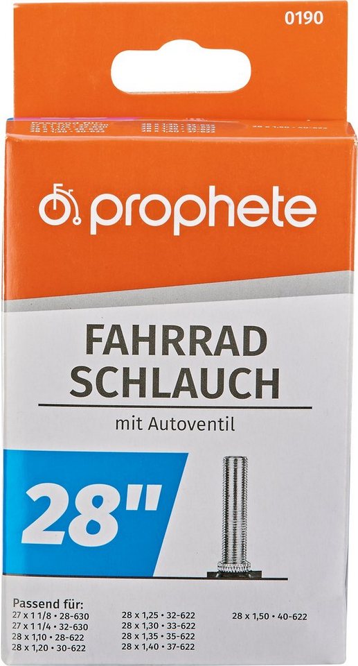 Prophete Fahrradschlauch Fahrradschlauch, 28 Zoll (71,12 cm), 27/28 (28/40-622/630  5)