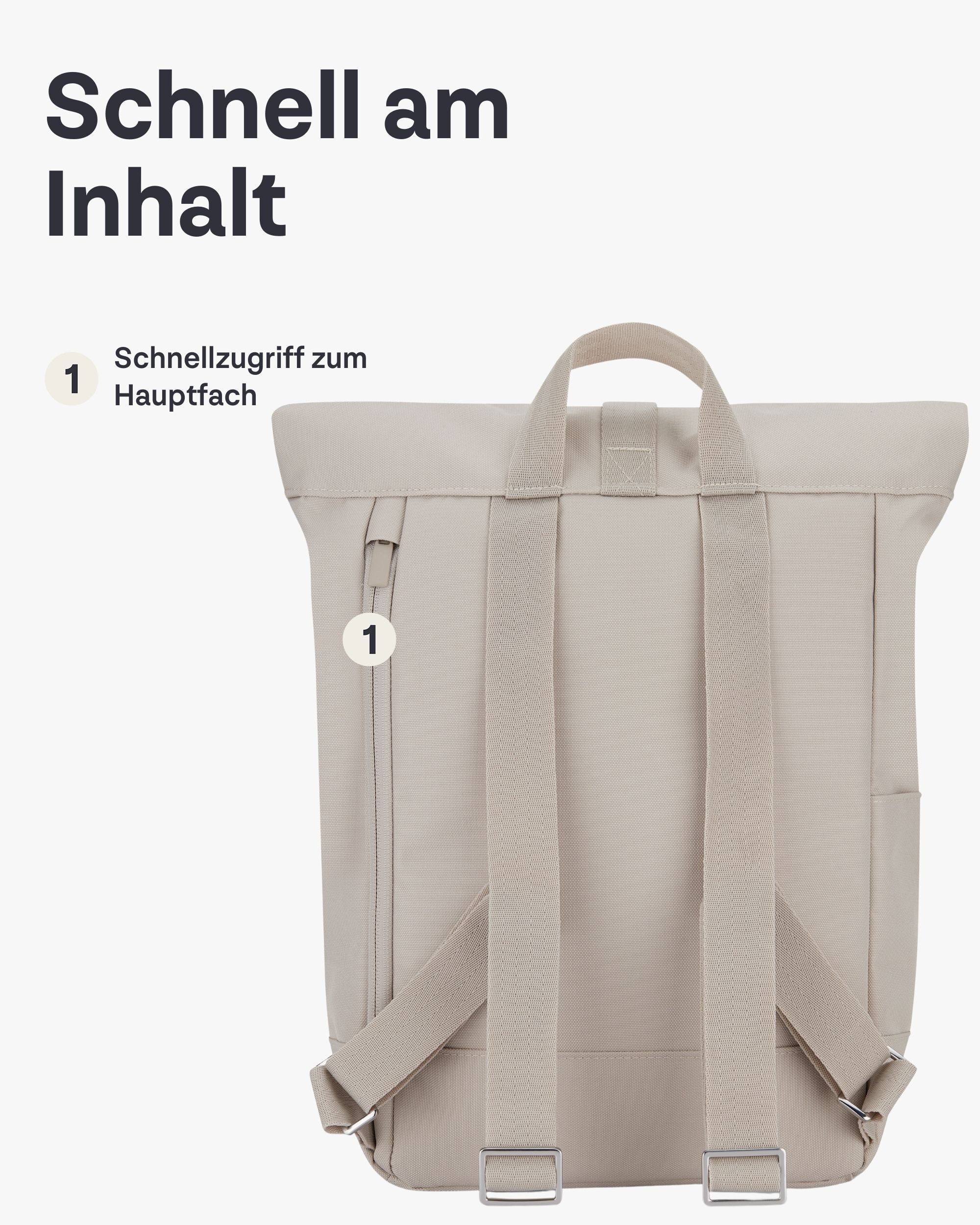Johnny Urban Cityrucksack Robin Small, Rolltop Damen Herren (1-tlg), Wasserabweisend