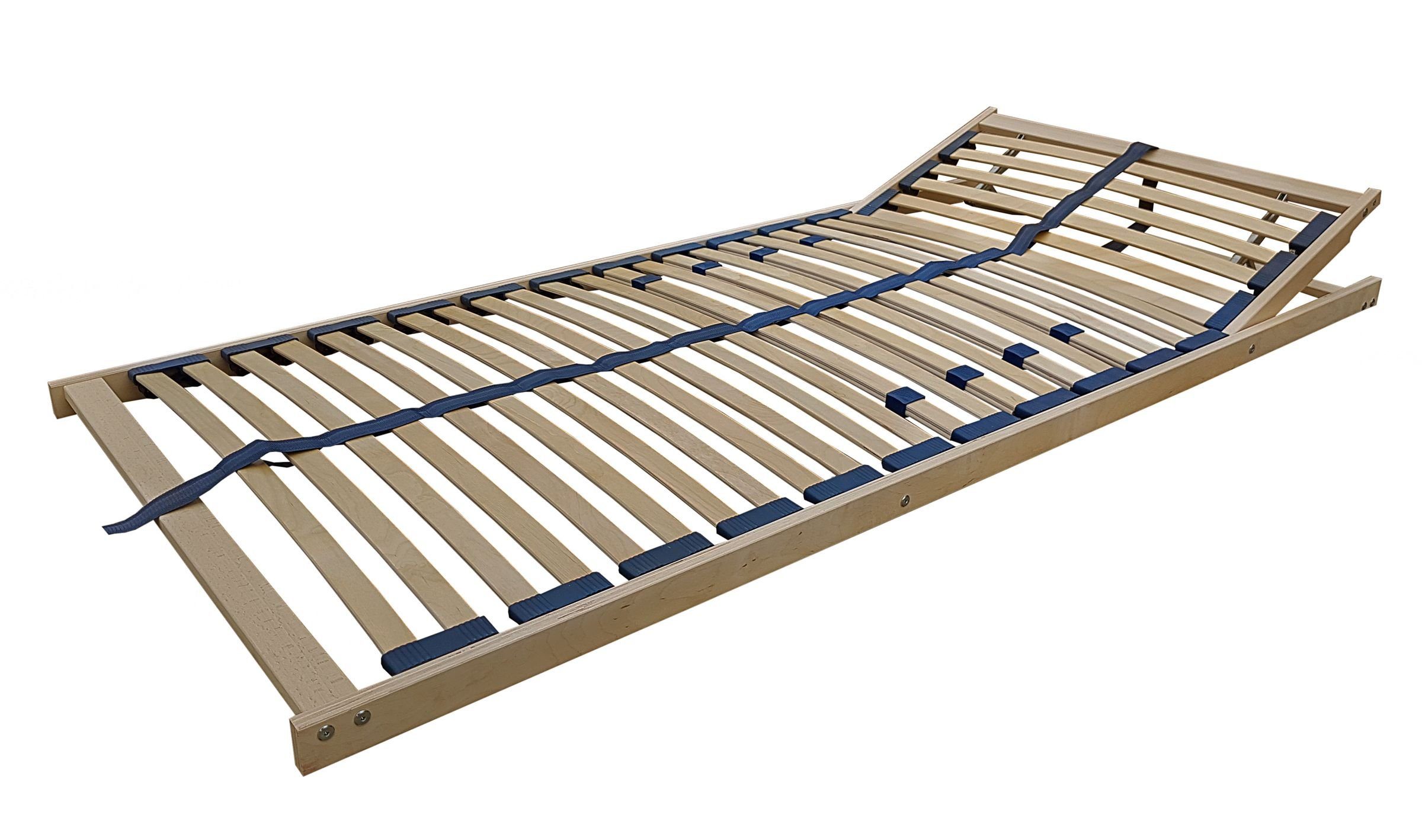 ERST-HOLZ Bett Einzelbett Gästebett Bettrahmen Futonbett Buche massiv 90x200, Buchegeölt