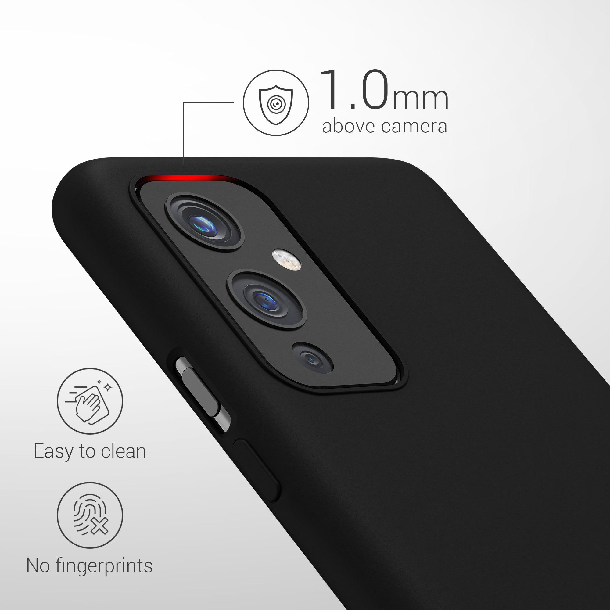 kwmobile Handyhülle Handyhülle für OnePlus 9 (EU/NA Version) Hülle, Weiches Handy Silikon Case - Schutzhülle Cover