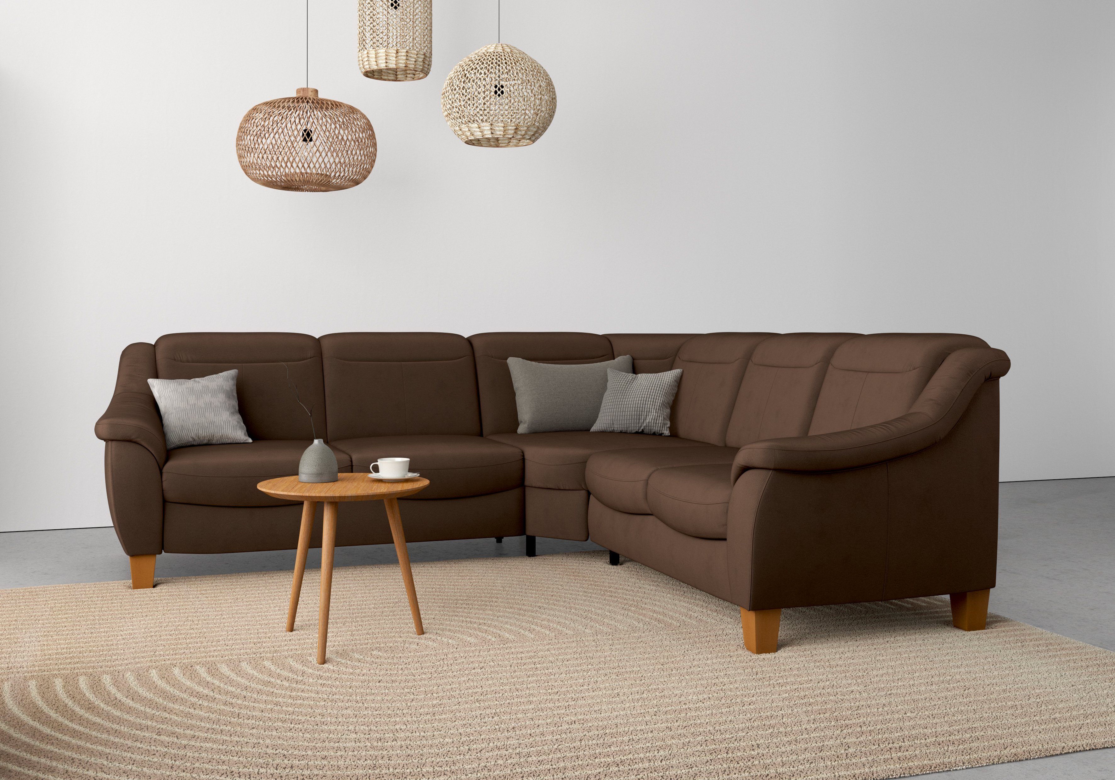 Home affaire Ecksofa Caldera L-Form, Federkern, günstig online kaufen